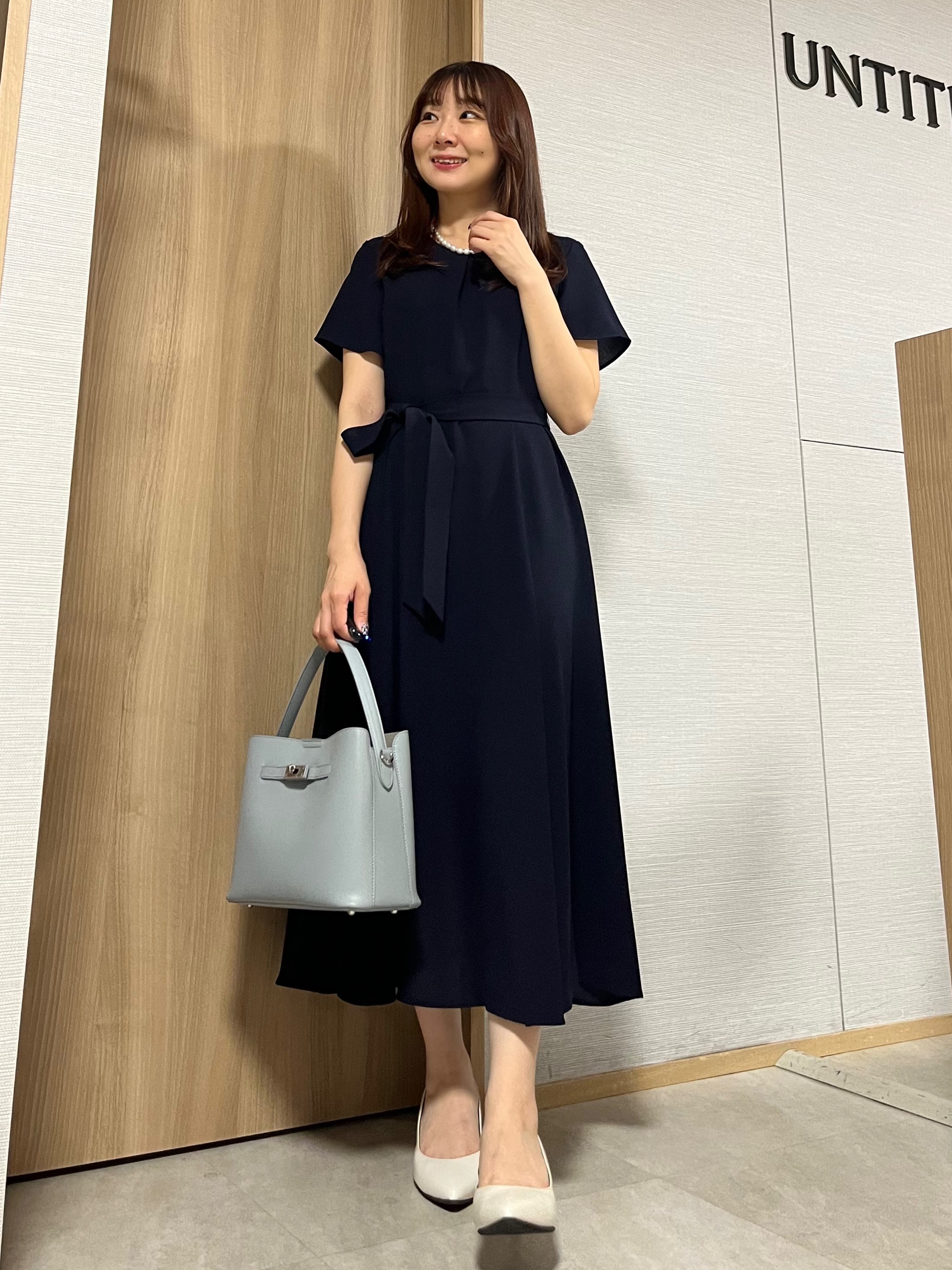 KAHOさんの「UNTITLED｜【接触冷感/吸水速乾/洗える】ドレープツイルワンピース」を使ったコーディネート