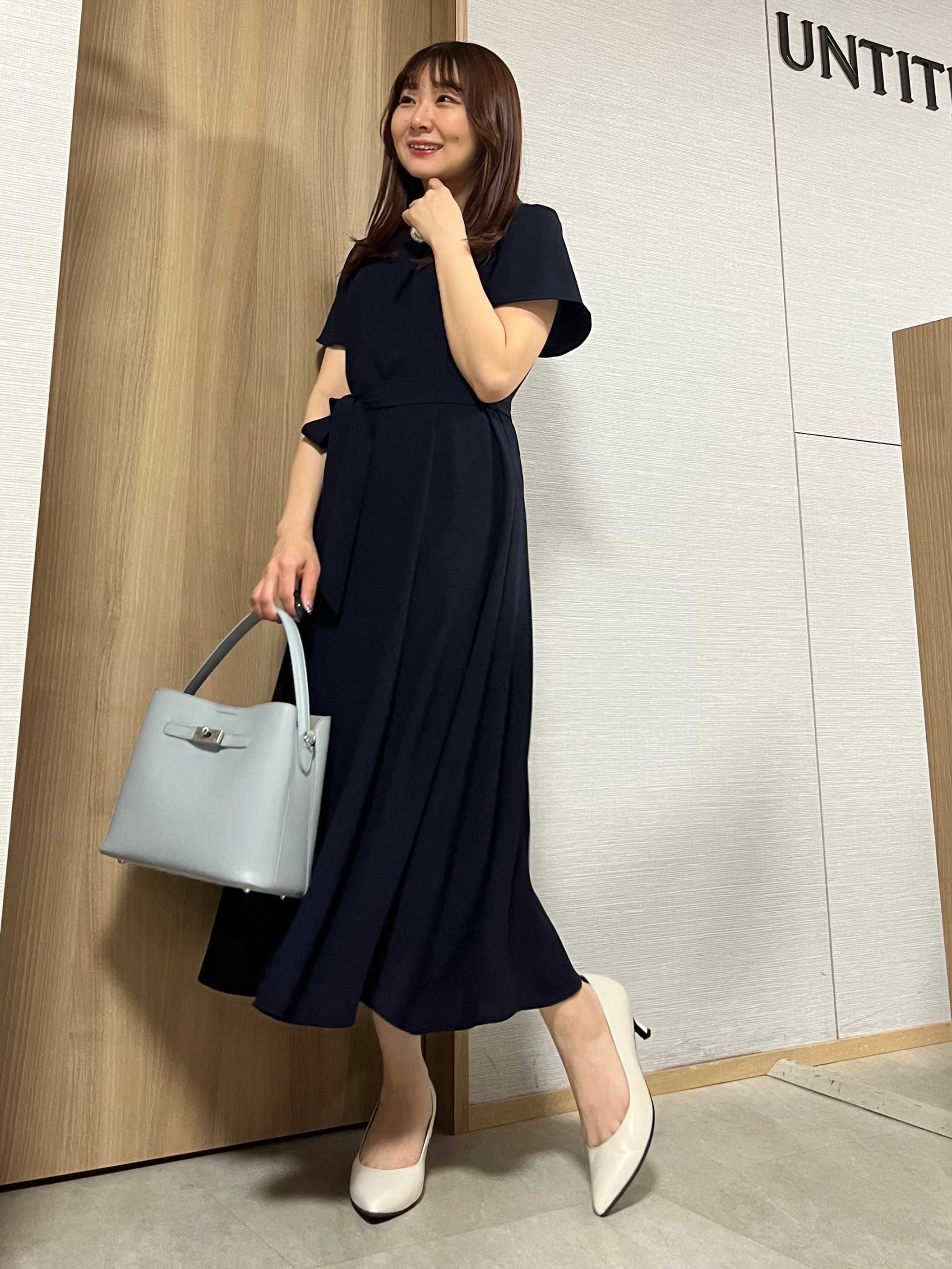 KAHOさんの「UNTITLED｜【接触冷感/吸水速乾/洗える】ドレープツイルワンピース」を使ったコーディネート