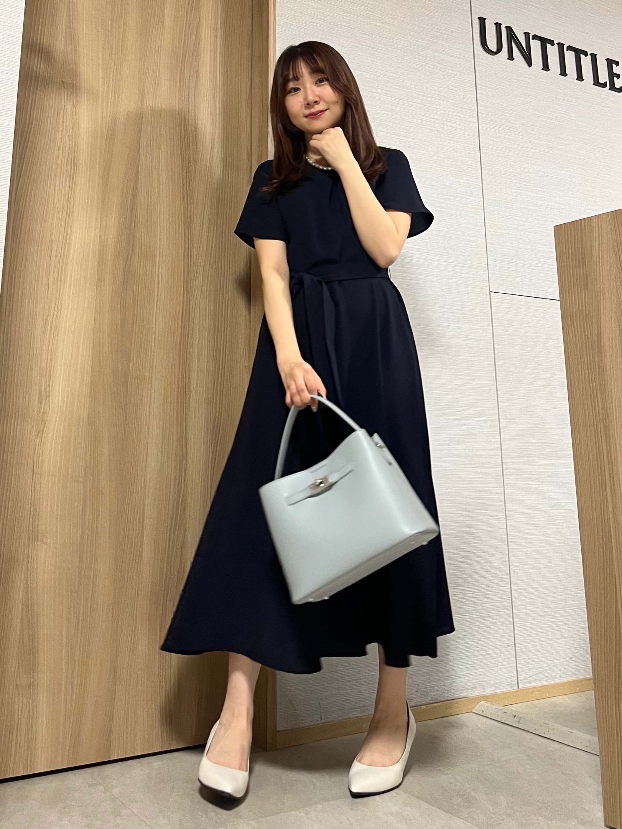 KAHOさんの「UNTITLED｜【接触冷感/吸水速乾/洗える】ドレープツイルワンピース」を使ったコーディネート