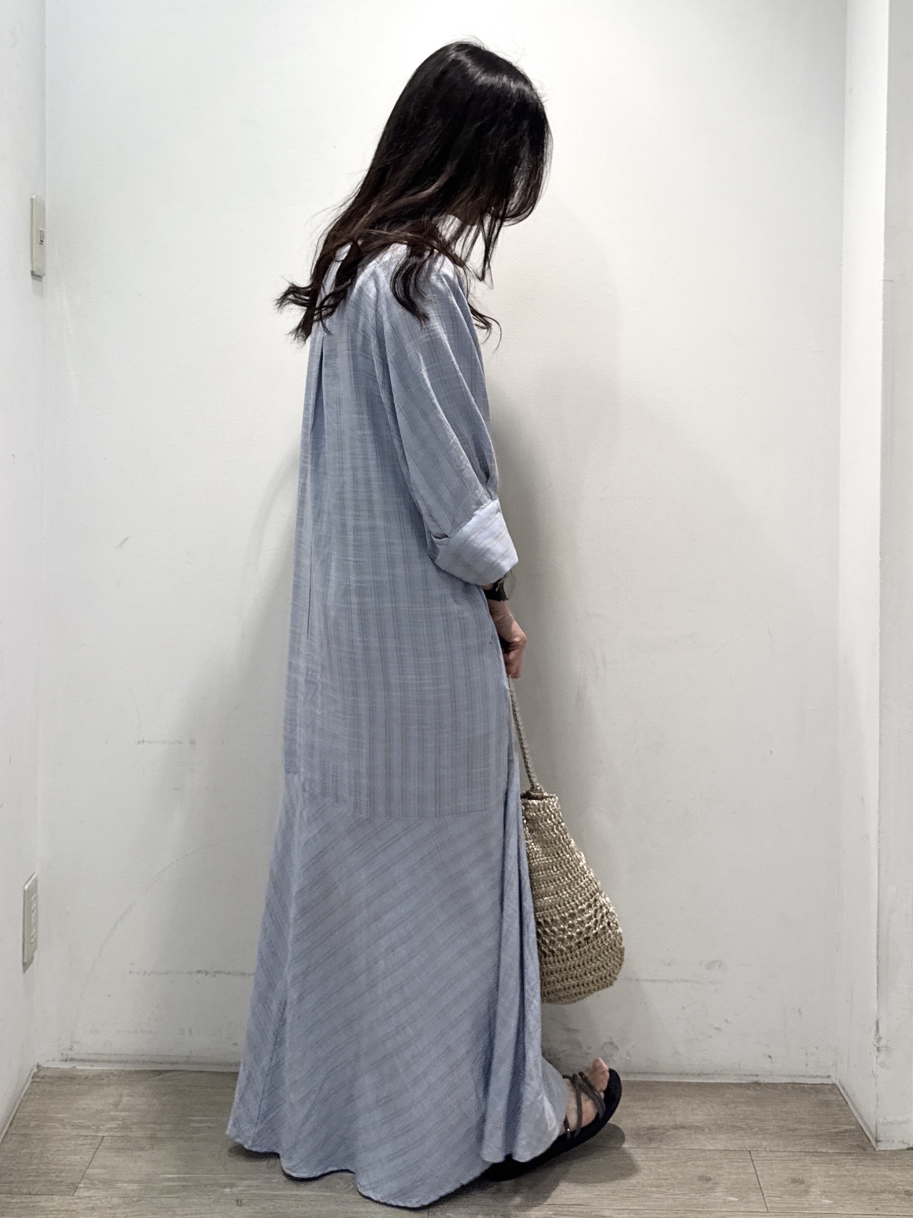 yuicciさんの「OPAQUE.CLIP｜キーネックロングワンピース【洗える】」を使ったコーディネート