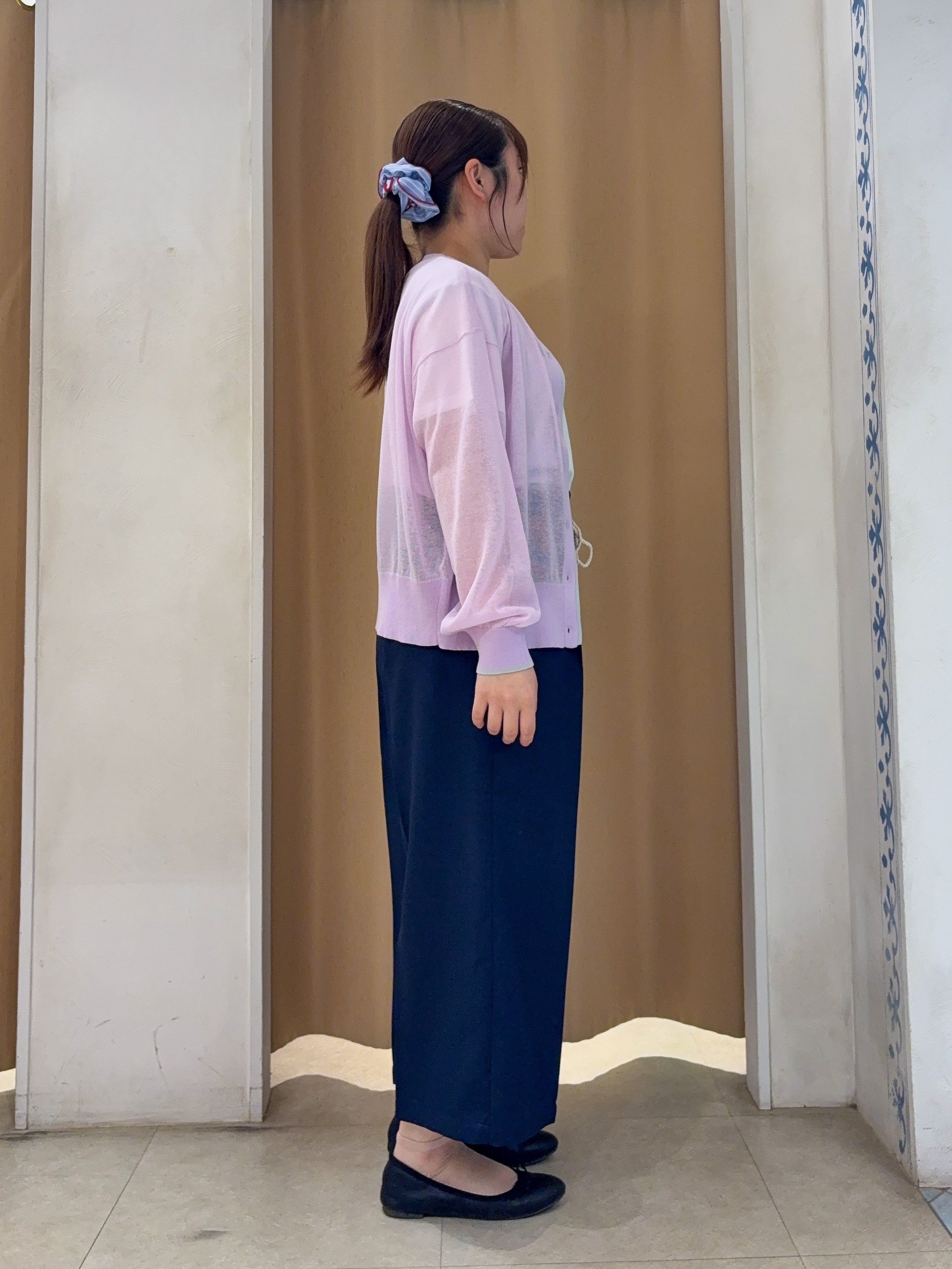 SO(R)Aさんの「SHOO･LA･RUE｜【S-LL/洗濯機可】冷房、日焼け対策に 配色シアーカーディガン」を使ったコーディネート