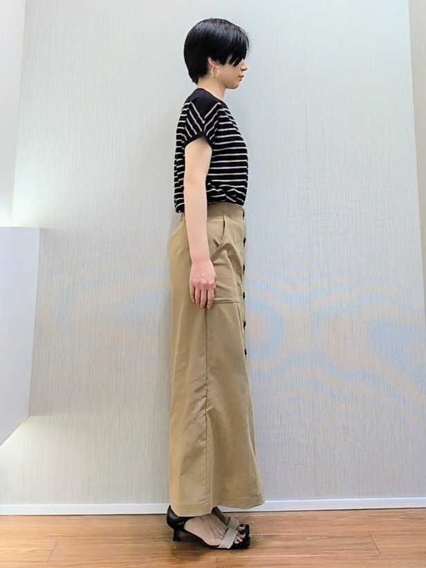 ミズタさんの「UNTITLED｜【9色展開/アンサンブル可/洗える】コットンベーシックニット」を使ったコーディネート