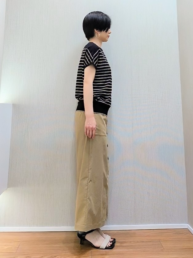 ミズタさんの「UNTITLED｜【9色展開/アンサンブル可/洗える】コットンベーシックニット」を使ったコーディネート