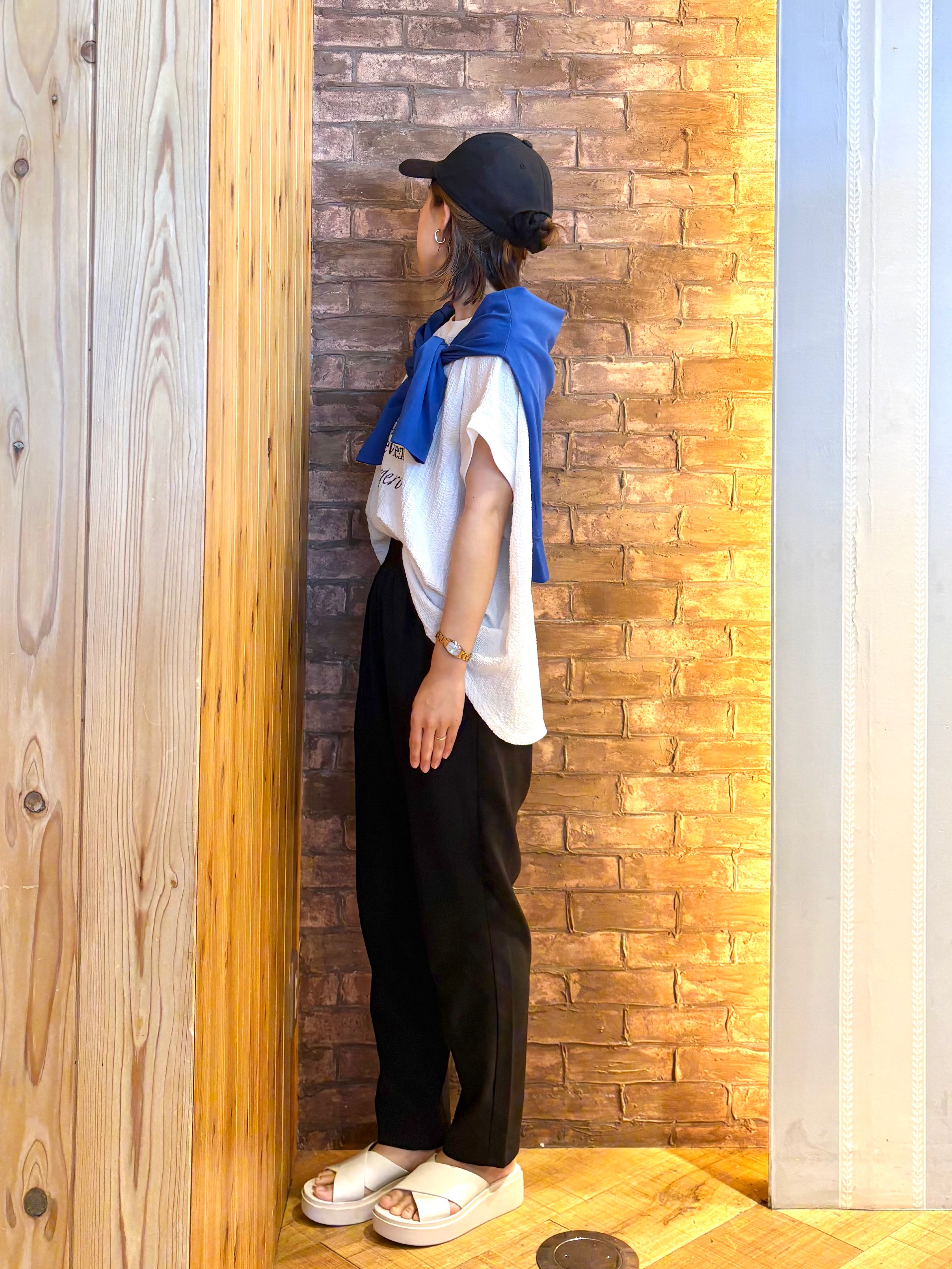 mieさんの「SHOO･LA･RUE｜【UV/S-LL】着ごこちなめらか カノコ編みカーディガン」を使ったコーディネート