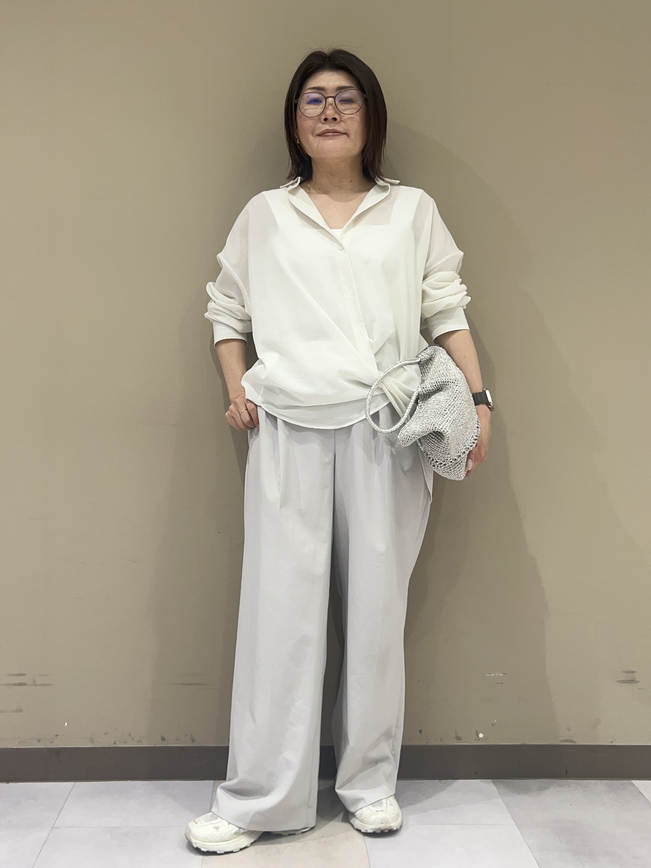 fukuさんの「UNTITLED｜◆【2WAY/マシンウォッシャブル】カシュクールデザインシャツ」を使ったコーディネート