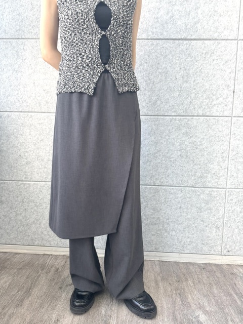 designer yukaさんの「CODE A｜cloudy open back tank」を使ったコーディネート