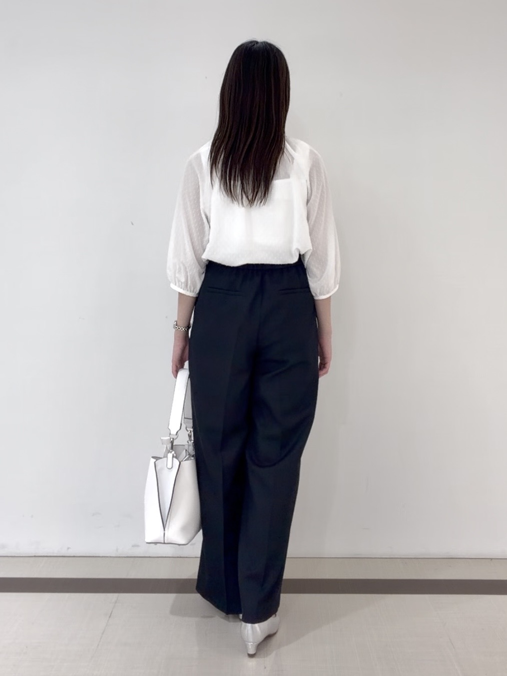 yukaさんの「Reflect｜プチハイネック フリルデザインブラウス」を使ったコーディネート