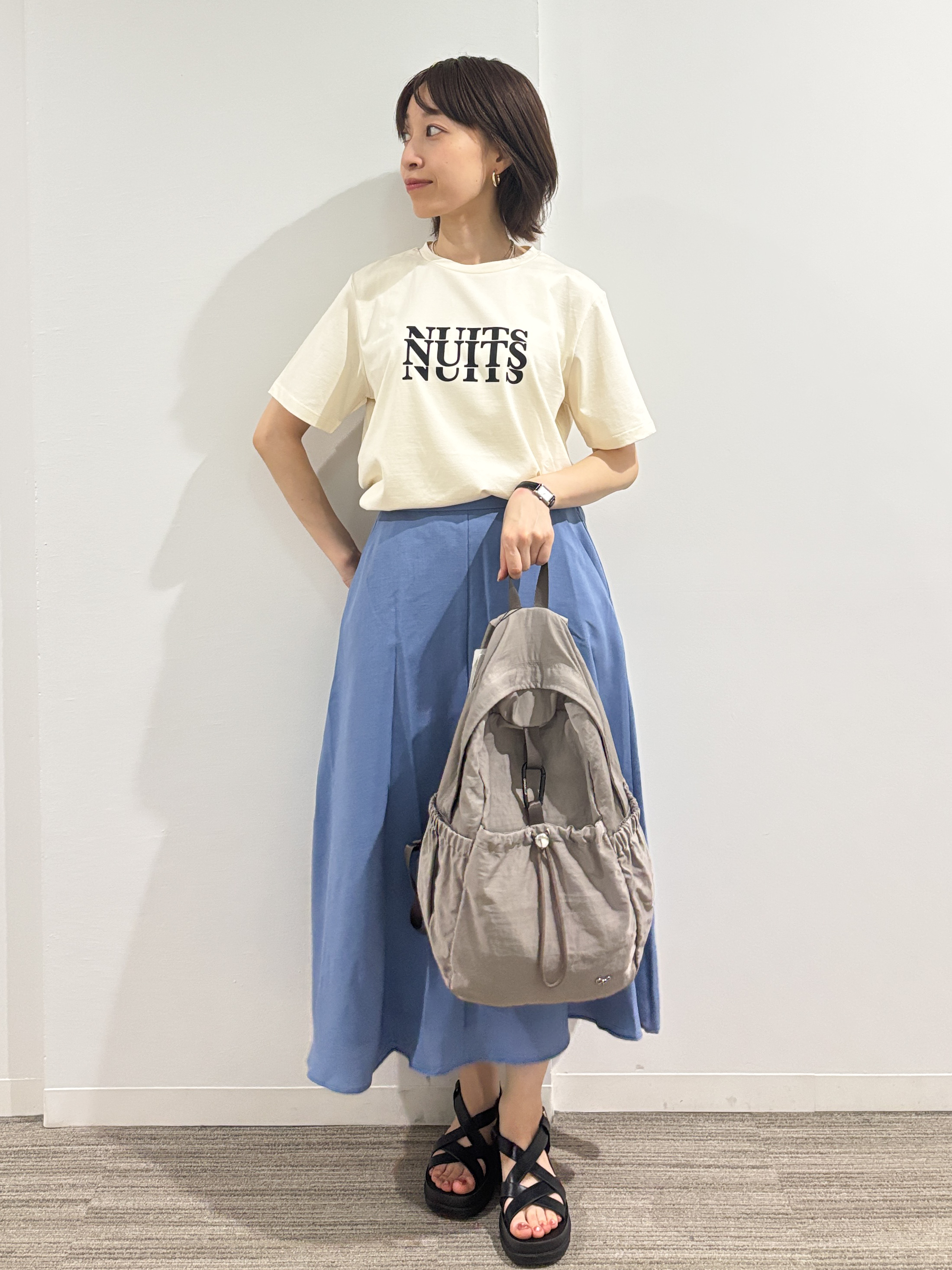 kumiさんの「OPAQUE.CLIP｜アソートロゴTシャツ【洗濯機OK】」を使ったコーディネート