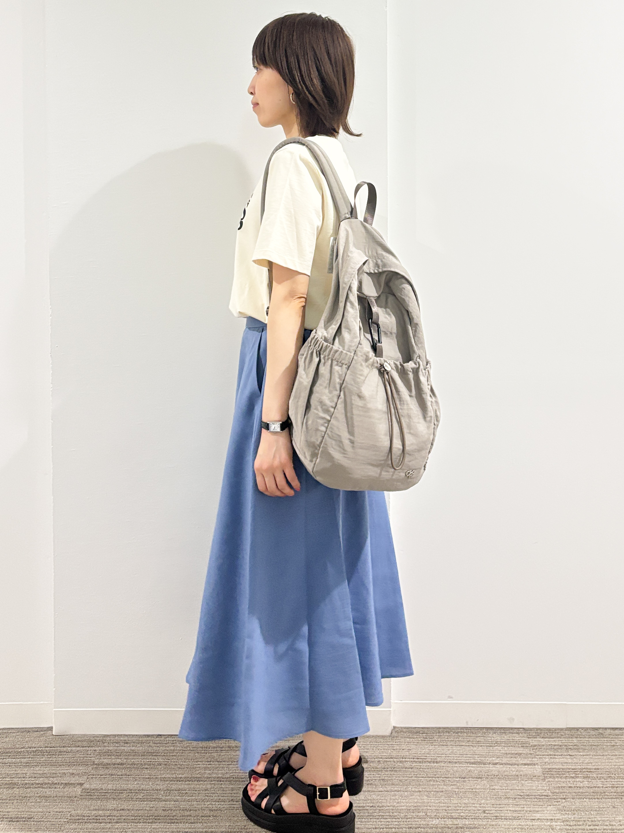 kumiさんの「OPAQUE.CLIP｜アソートロゴTシャツ【洗濯機OK】」を使ったコーディネート