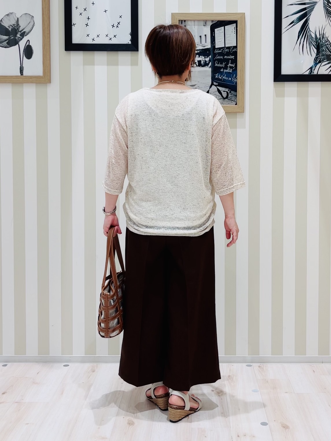 ma_miさんの「SHOO･LA･RUE｜【2点セット】メランジシアートップス&times;タンクトップセット」を使ったコーディネート