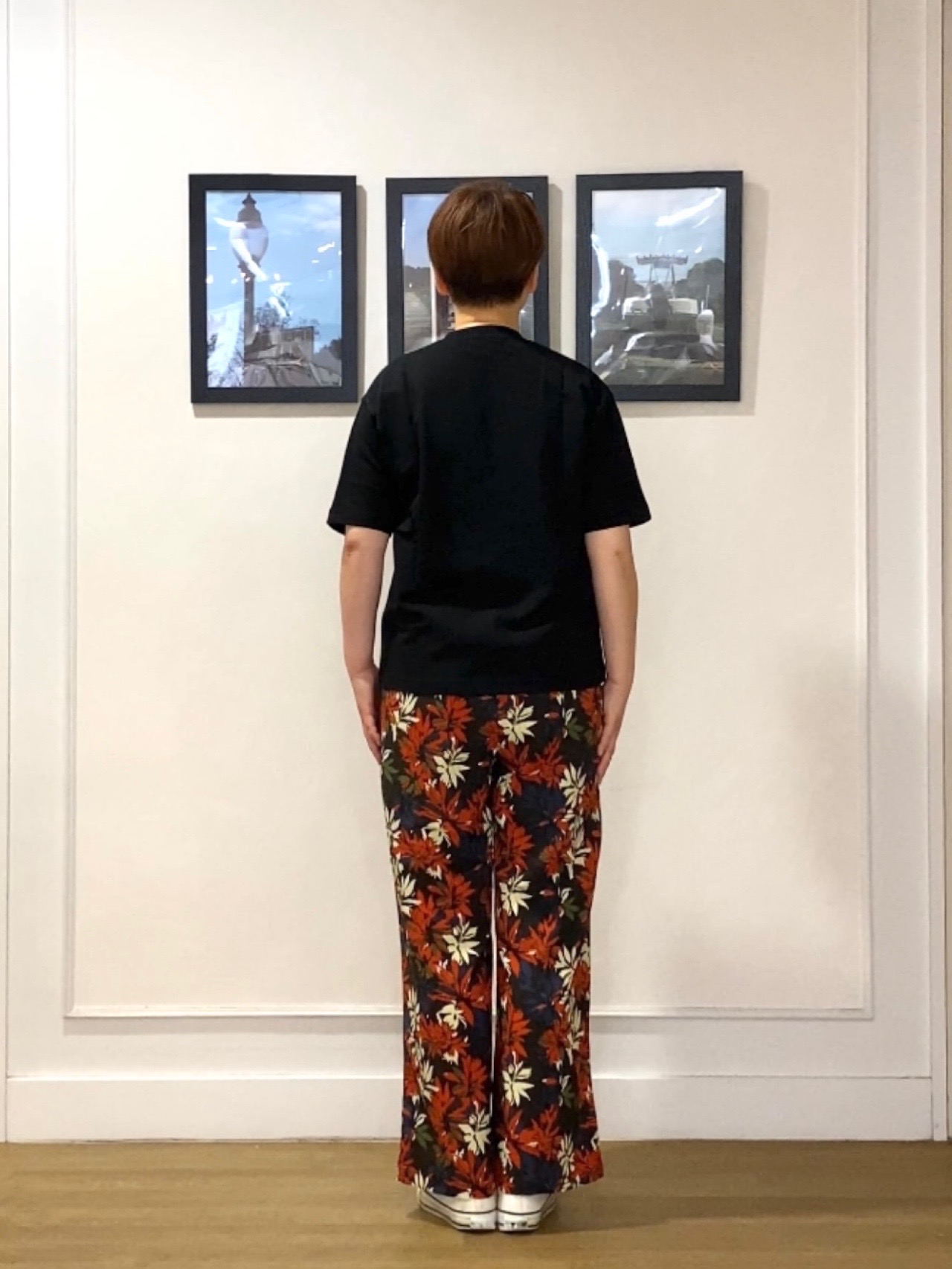 Hiroさんの「Dessin｜ロゴ刺繍ミニ裏毛Ｔシャツ」を使ったコーディネート