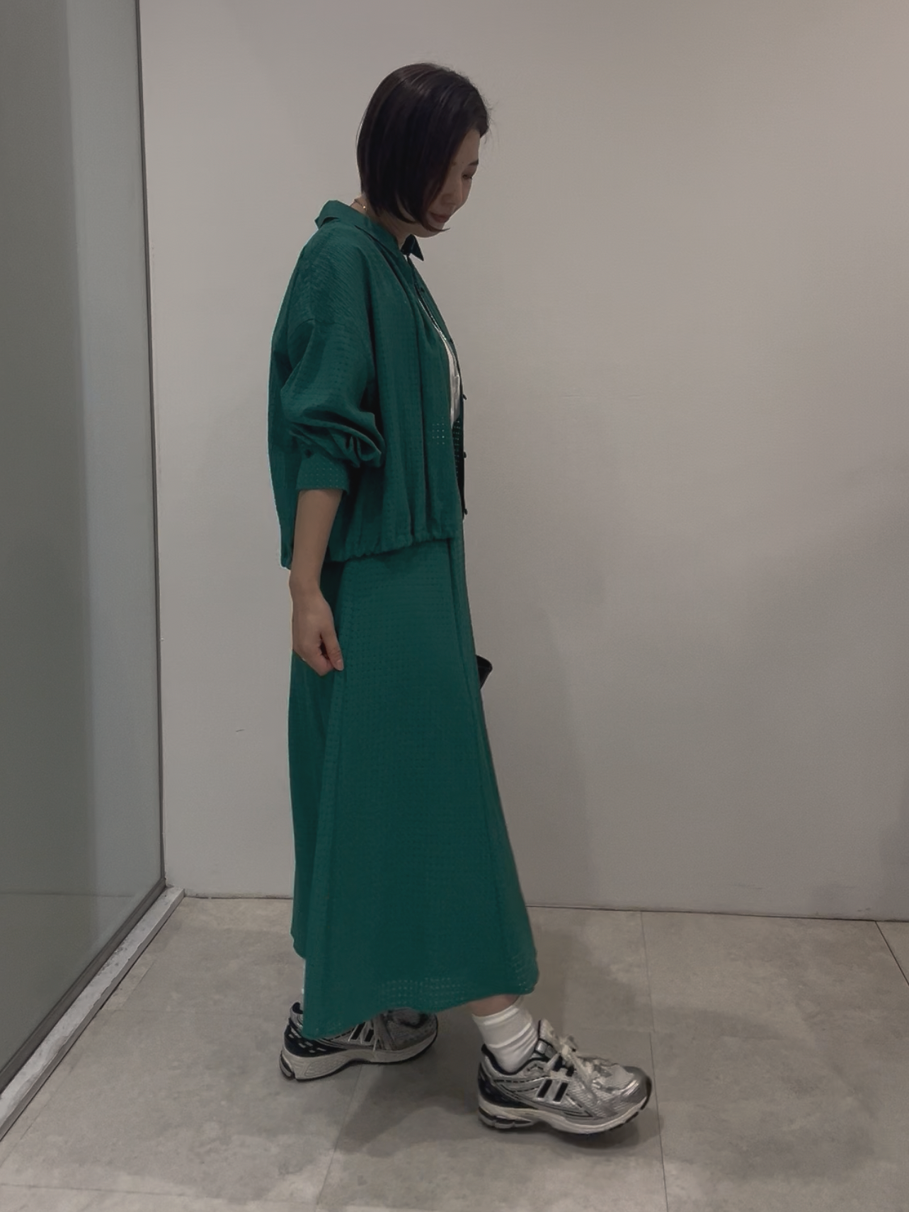 まどかさんの「UNTITLED｜【選べる2柄／セットアップ可】フレアシルエットスカート」を使ったコーディネート