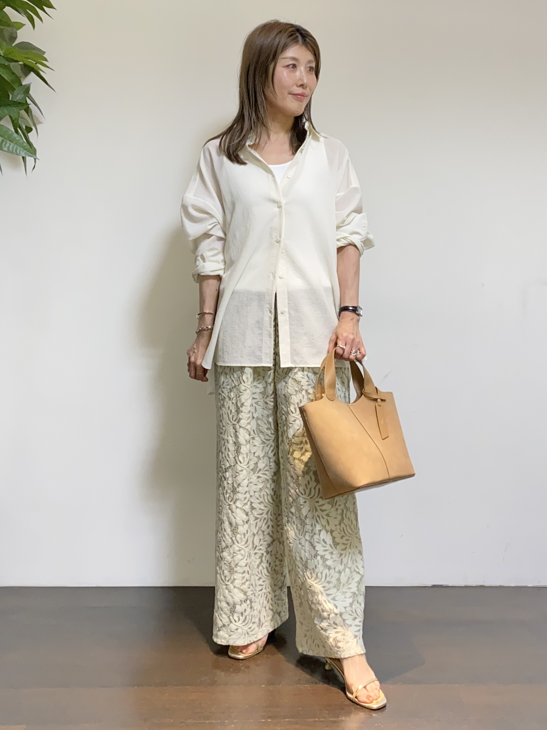 tomoさんの「UNTITLED｜◆【洗える/ストレッチ性】ダブルブレストジャケット」を使ったコーディネート