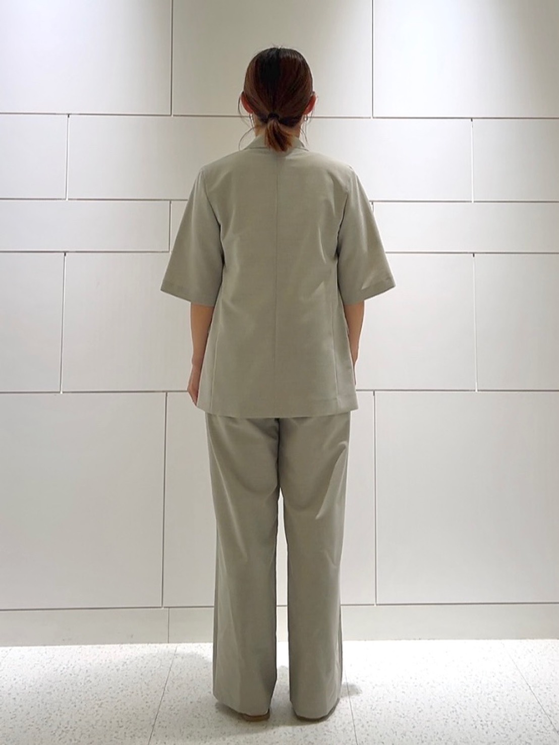 sachiさんの「UNTITLED｜【シワになりにくい/セットアップ可/接触冷感】ハーフスリーブジャケット」を使ったコーディネート