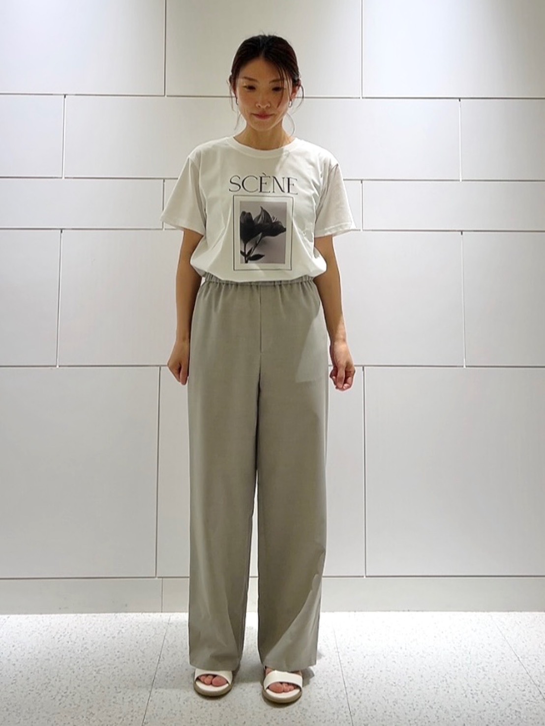 sachiさんの「UNTITLED｜【シワになりにくい/セットアップ可/接触冷感】ハーフスリーブジャケット」を使ったコーディネート