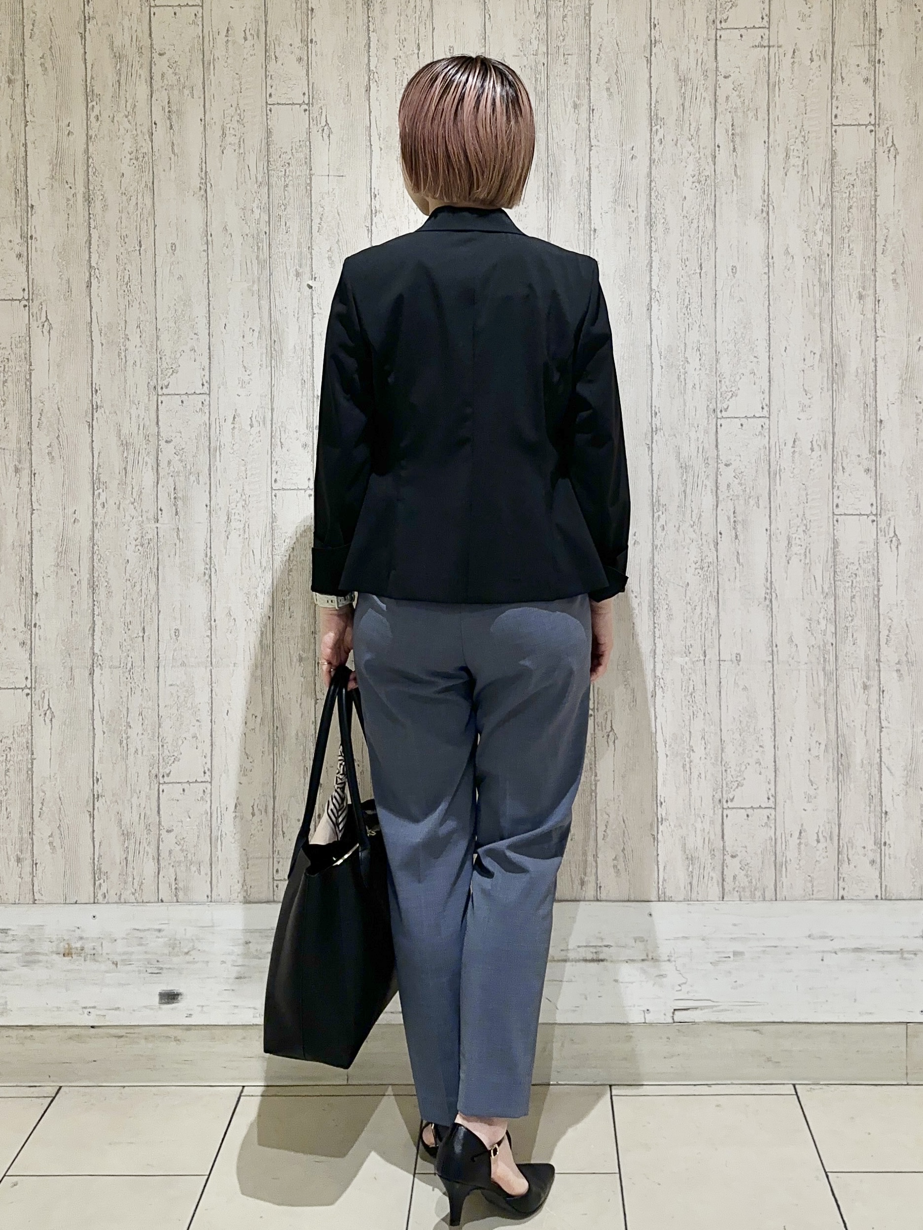 Hana...eさんの「index｜【接触冷感／吸水速乾】セットアップ対応ストレッチテーラードジャケット《イージーアイロン／洗濯機OK／」を使ったコーディネート