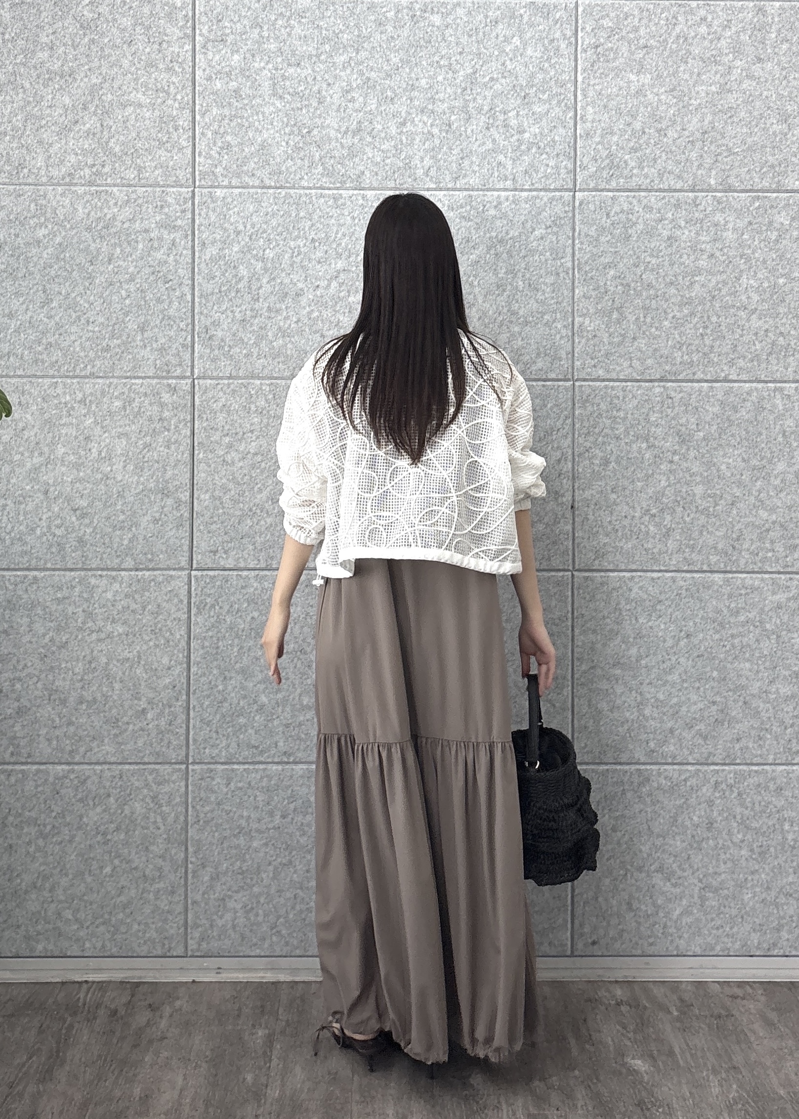 Renoさんの「INDIVI｜アートメッシュブルゾン」を使ったコーディネート