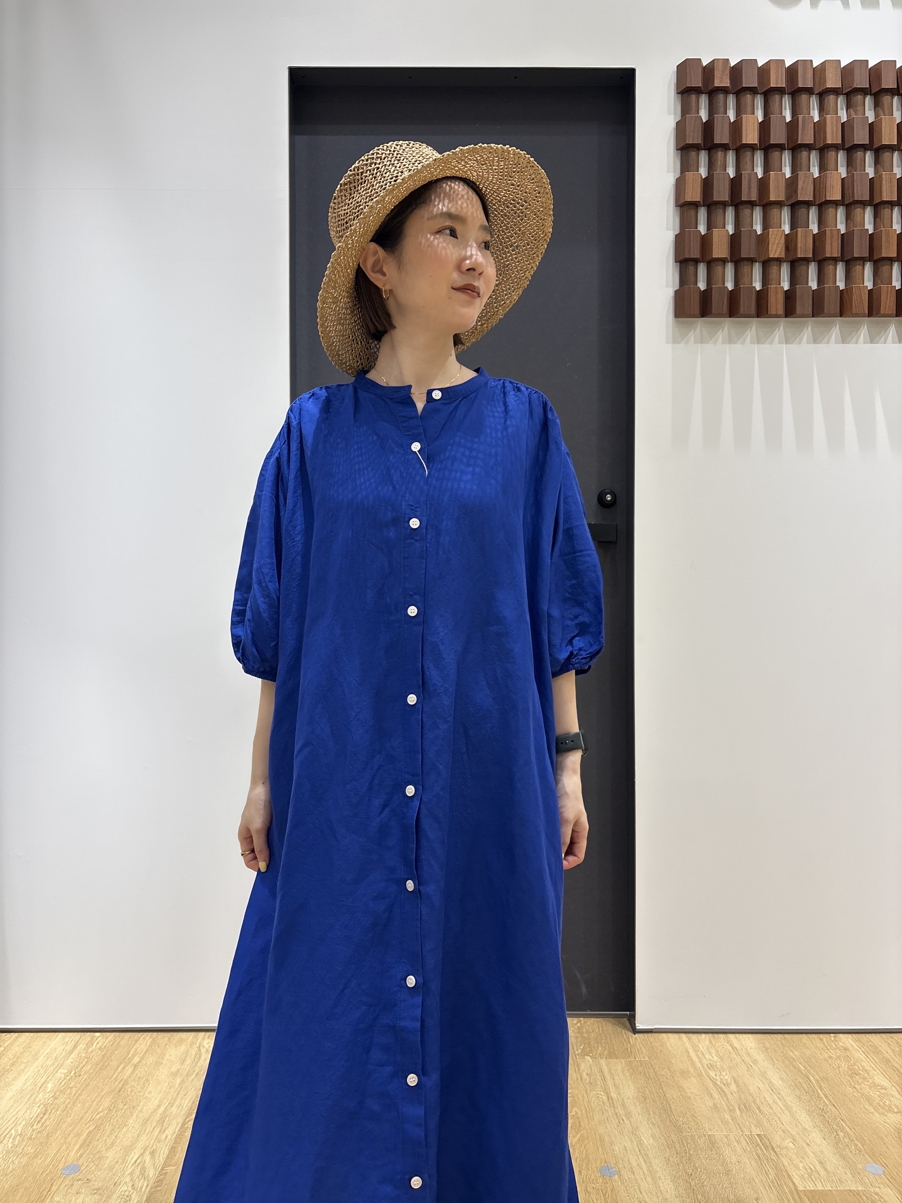 risaさんの「Dessin｜【洗える】リネン混シャツワンピース」を使ったコーディネート