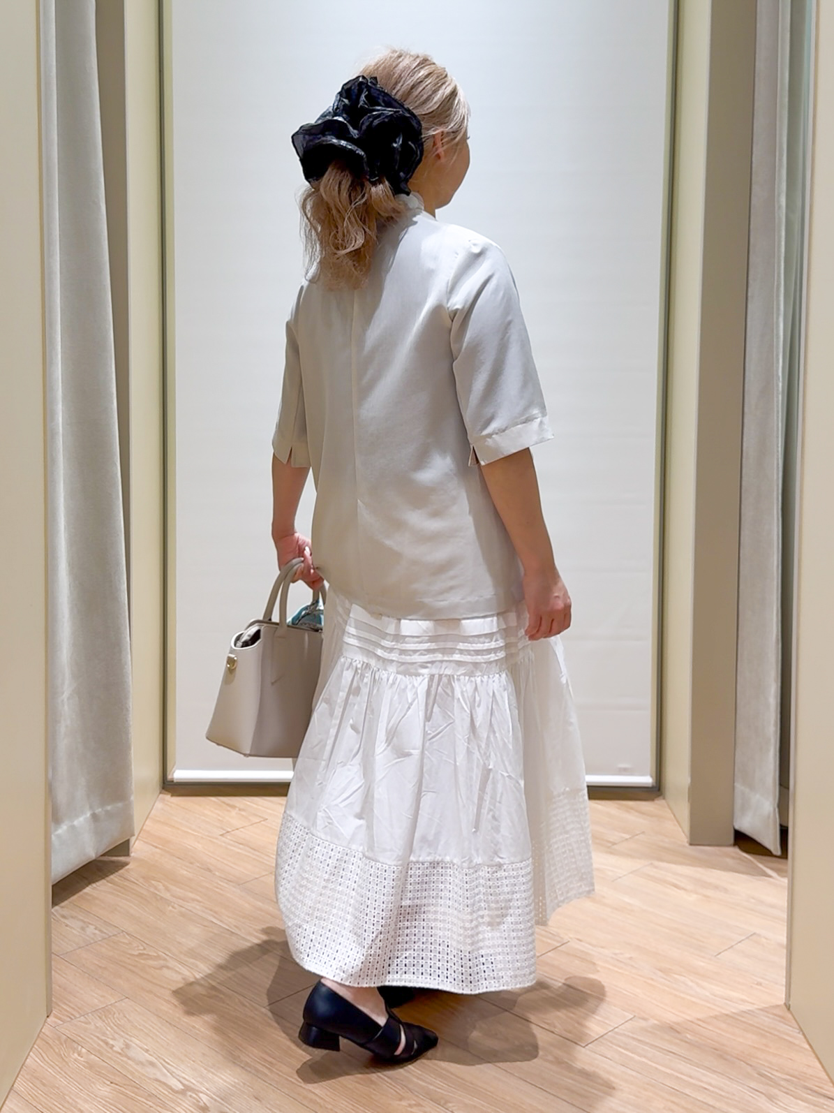Harukaさんの「grove｜【洗濯機OK/ひんやり】軽く羽織れるハーフスリーブジャケット」を使ったコーディネート