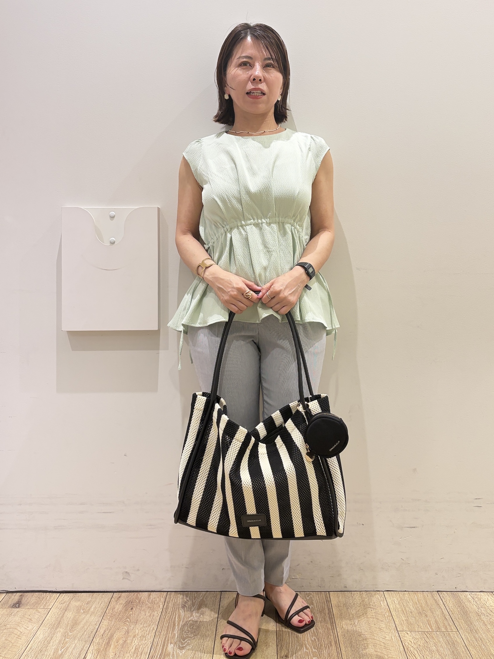 YUKOさんの「index｜クロスオーバルメタルリング」を使ったコーディネート