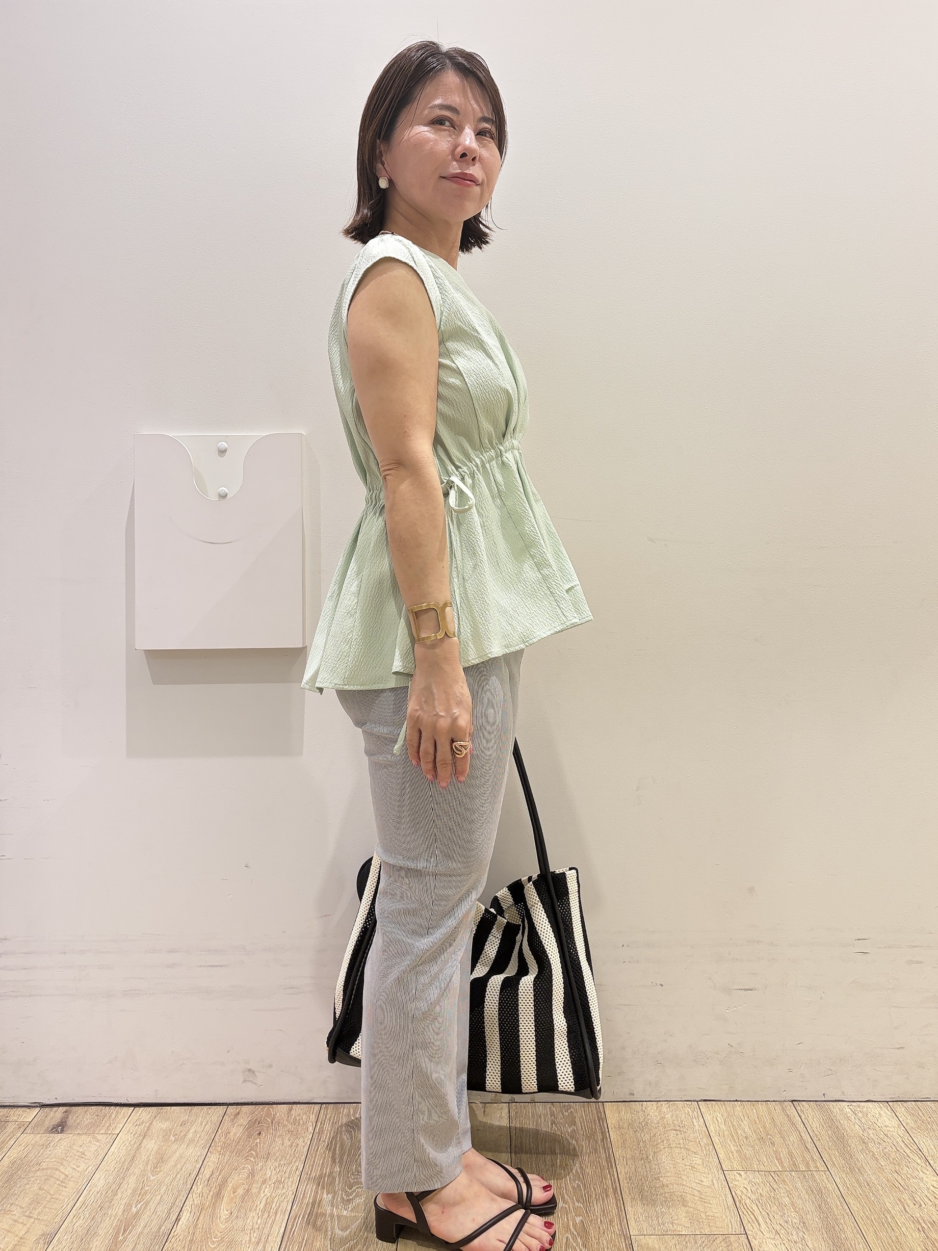 YUKOさんの「index｜クロスオーバルメタルリング」を使ったコーディネート