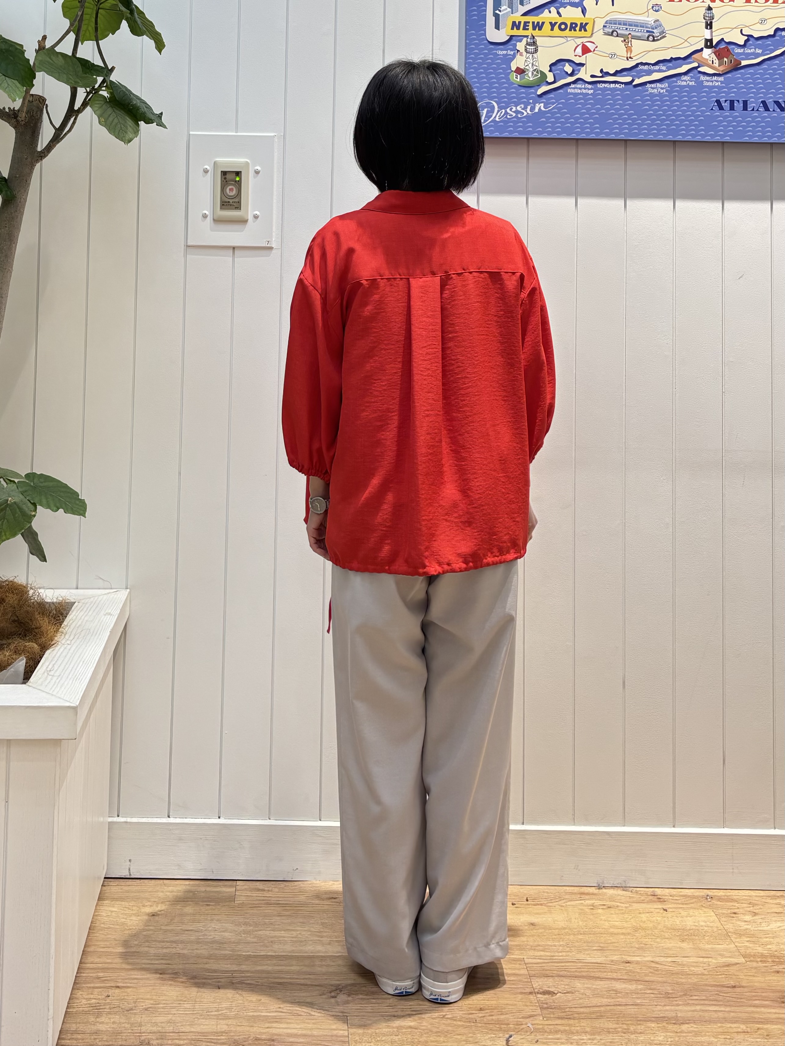 OKADAさんの「Dessin｜【UVカット/接触冷感】ドロストシャツブラウス」を使ったコーディネート
