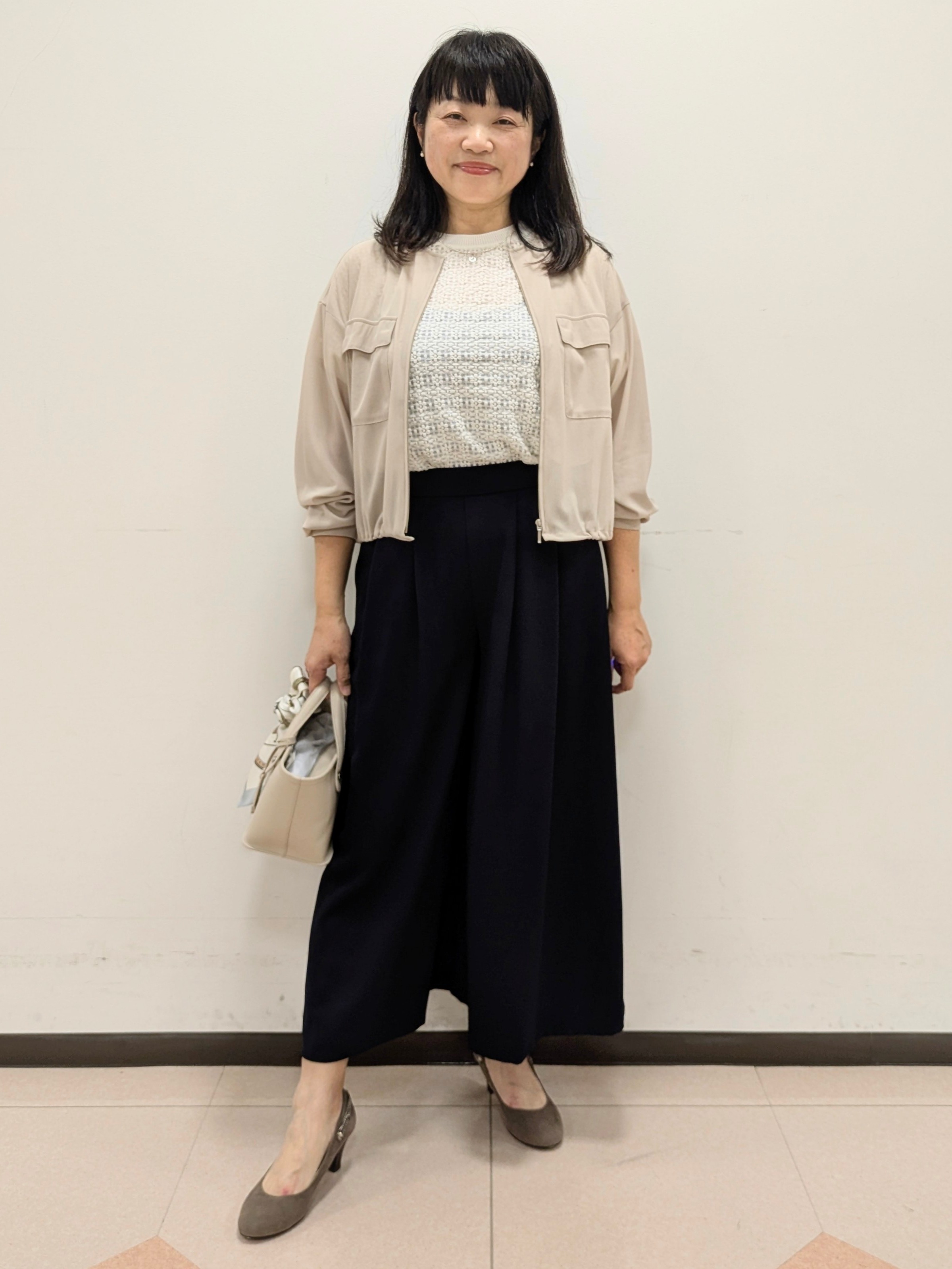 ともさんの「UNTITLED｜◆【洗える】シアーブルゾン」を使ったコーディネート