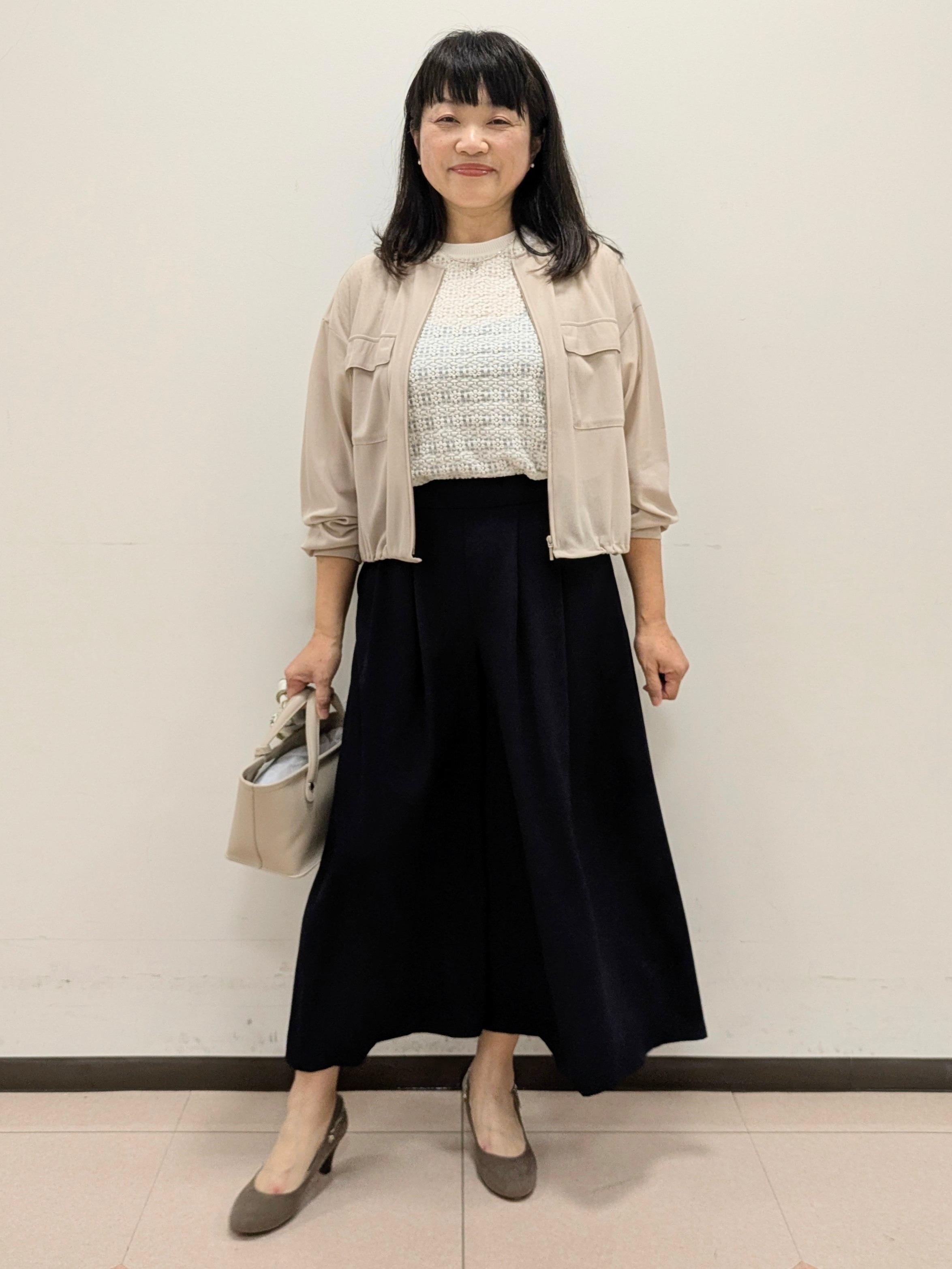 ともさんの「UNTITLED｜◆【洗える】シアーブルゾン」を使ったコーディネート