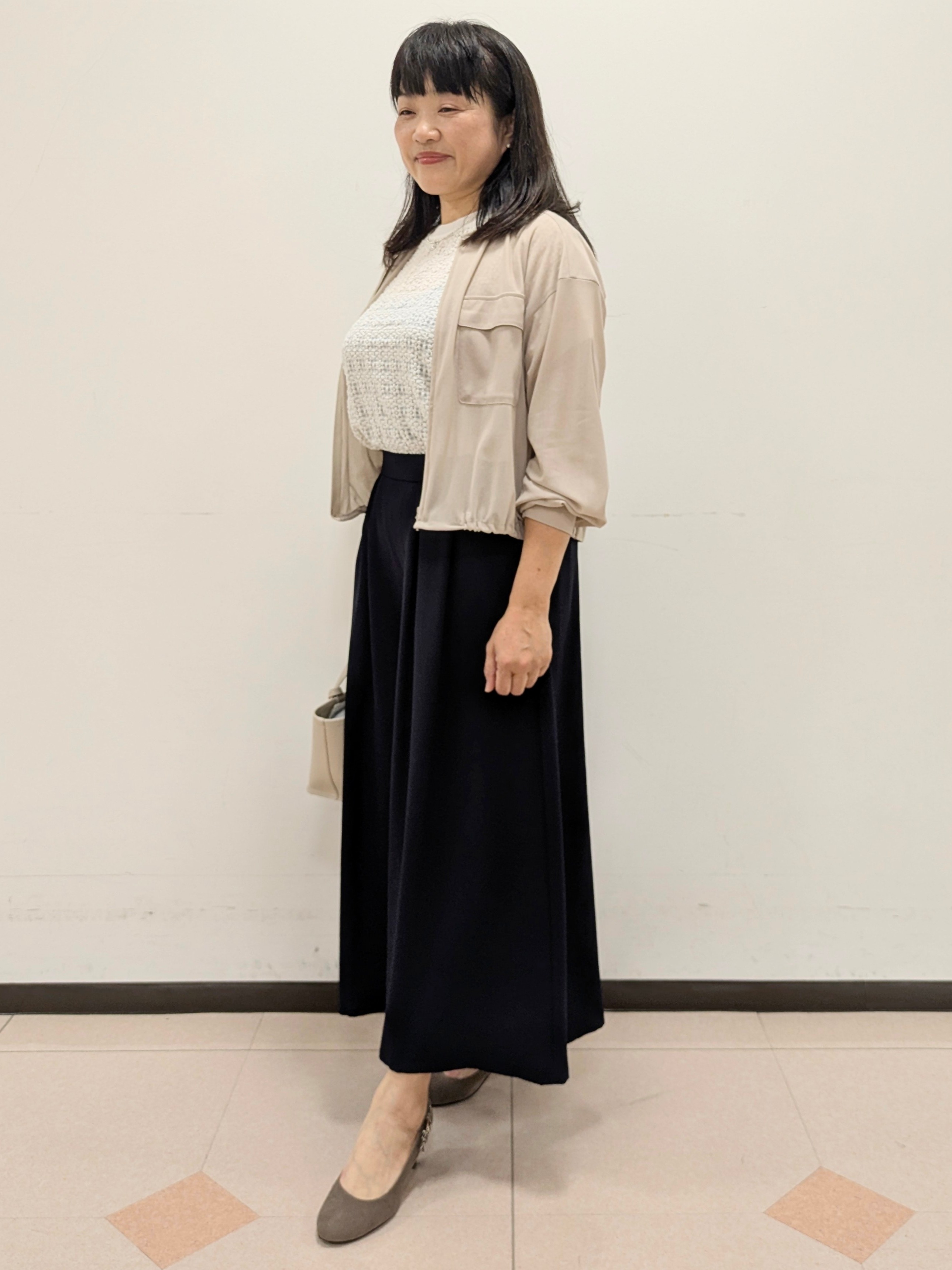 ともさんの「UNTITLED｜◆【洗える】シアーブルゾン」を使ったコーディネート