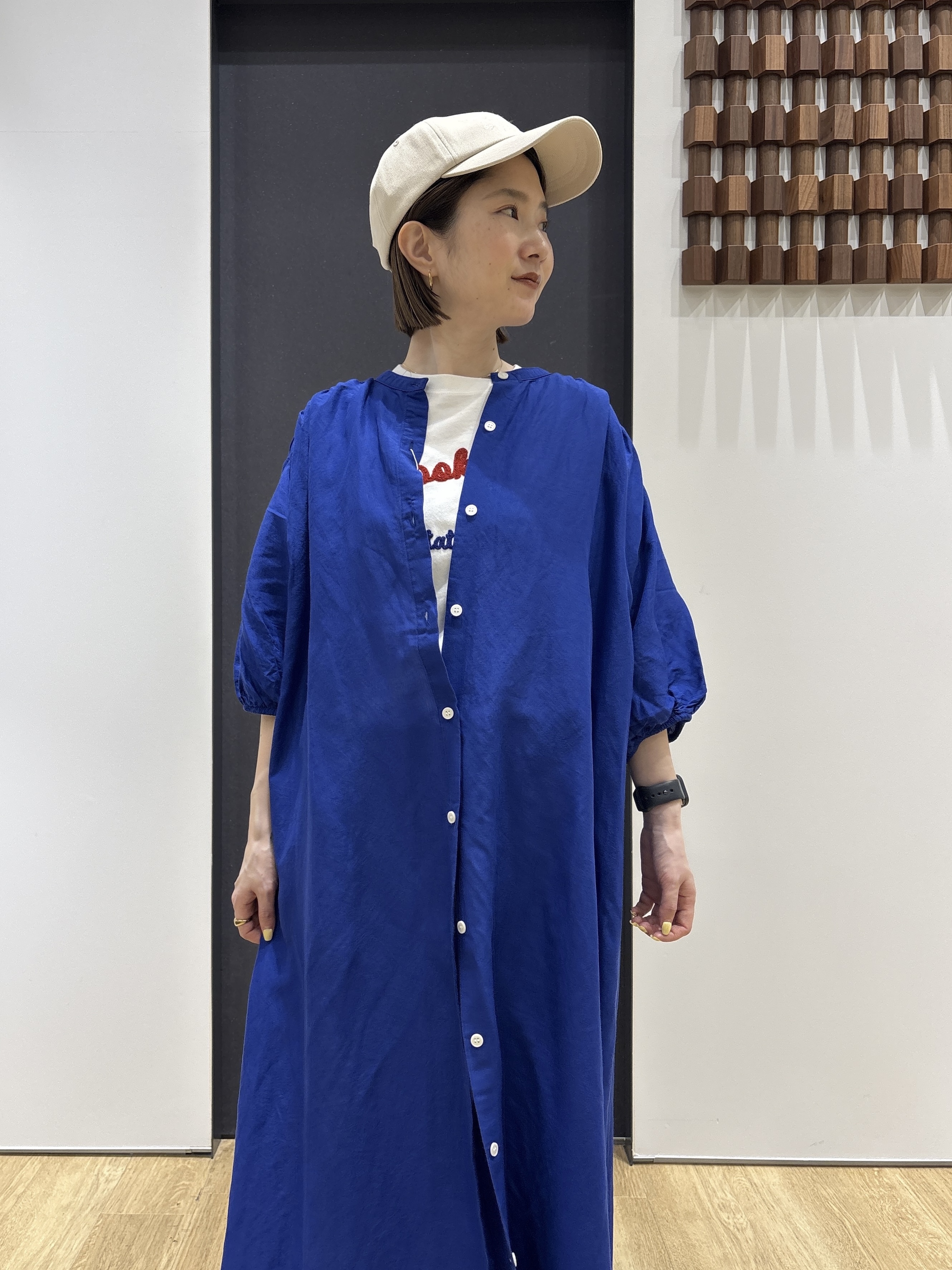 risaさんの「Dessin｜【洗える】リネン混シャツワンピース」を使ったコーディネート