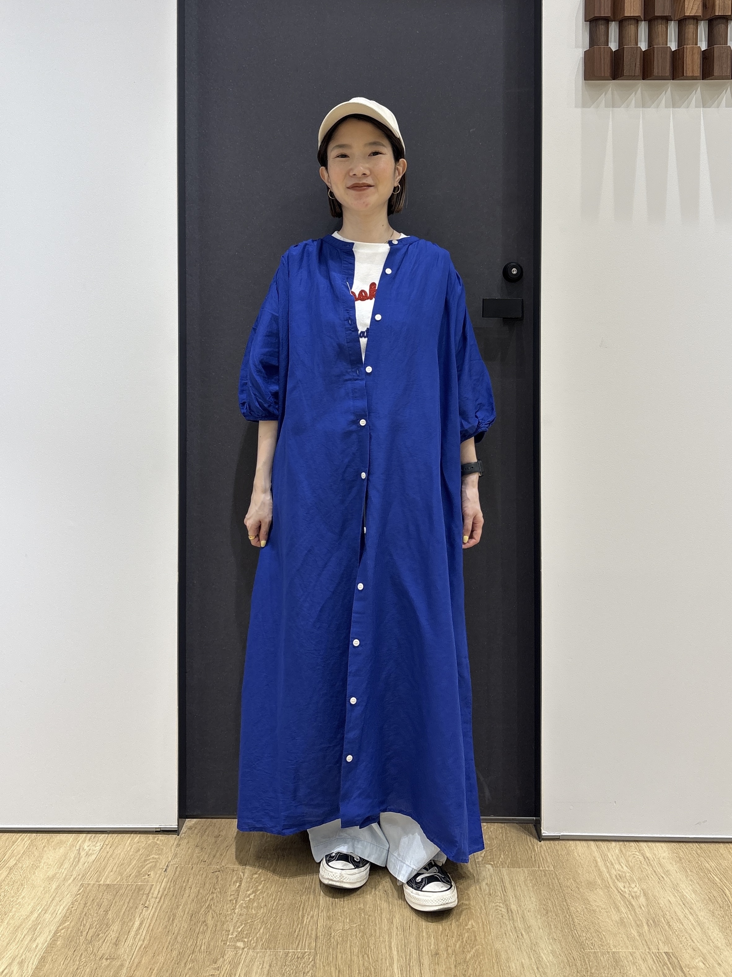 risaさんの「Dessin｜【洗える】リネン混シャツワンピース」を使ったコーディネート