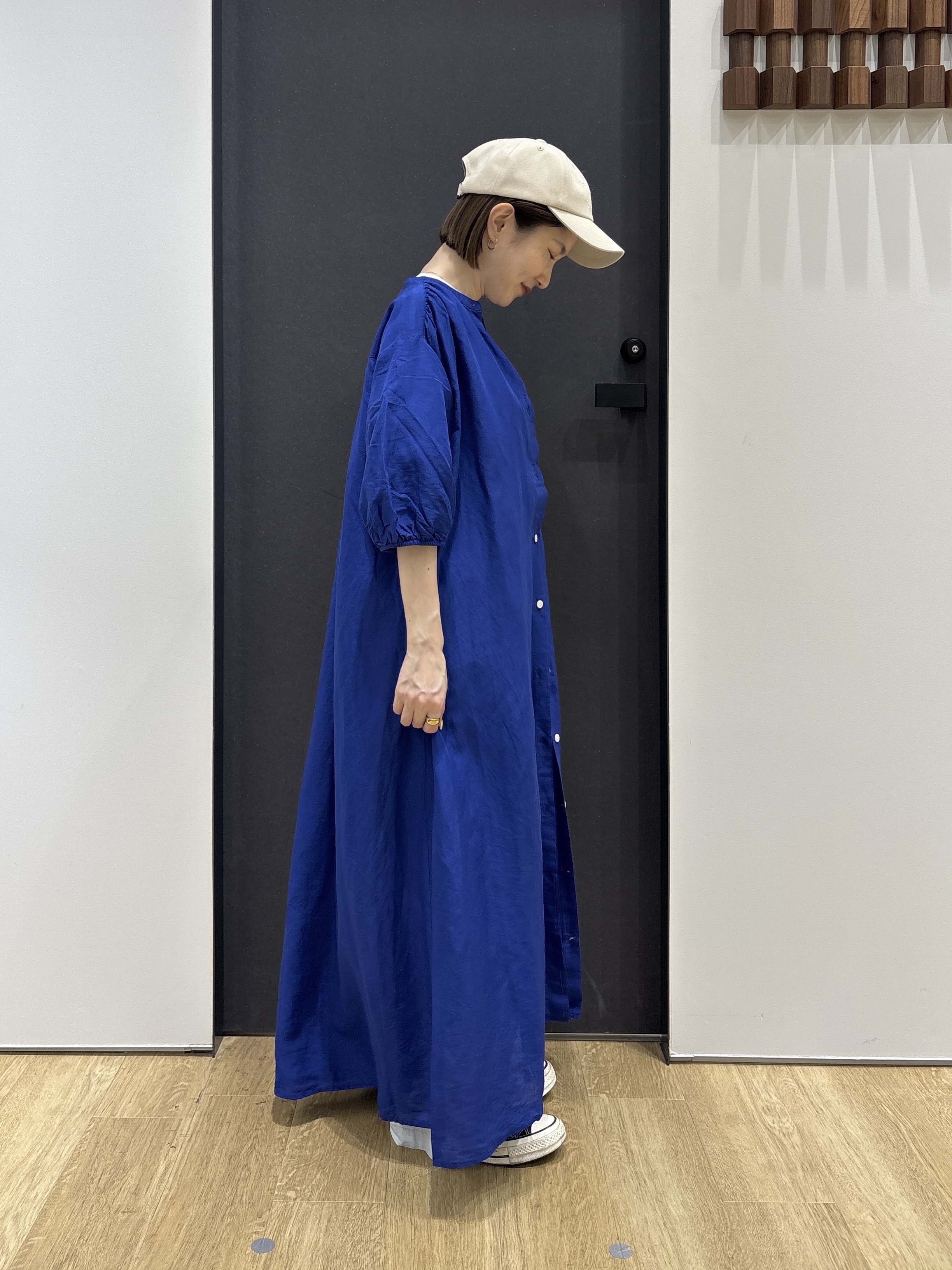 risaさんの「Dessin｜【洗える】リネン混シャツワンピース」を使ったコーディネート