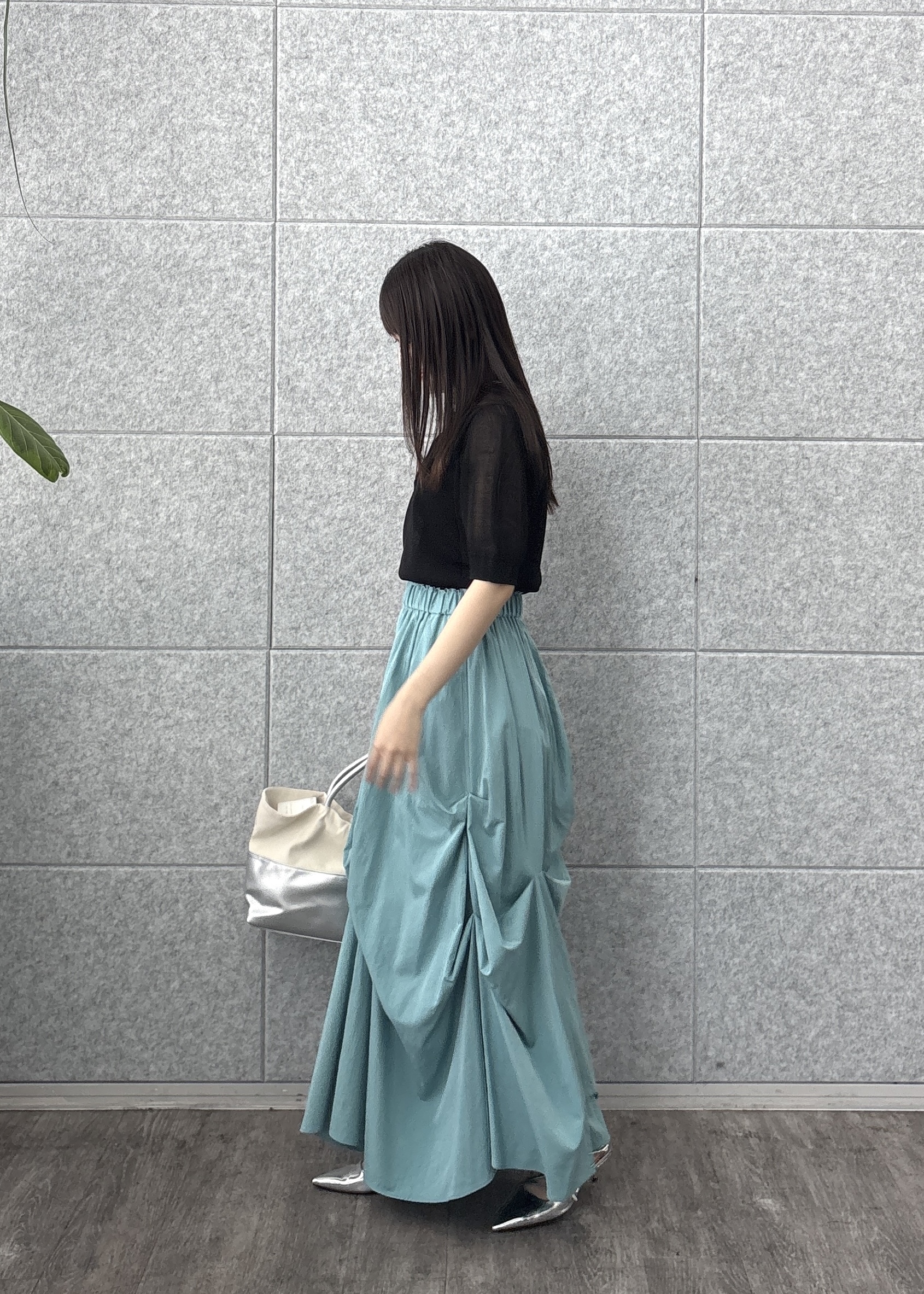 Renoさんの「INDIVI｜フォルムスリーブポロニット」を使ったコーディネート