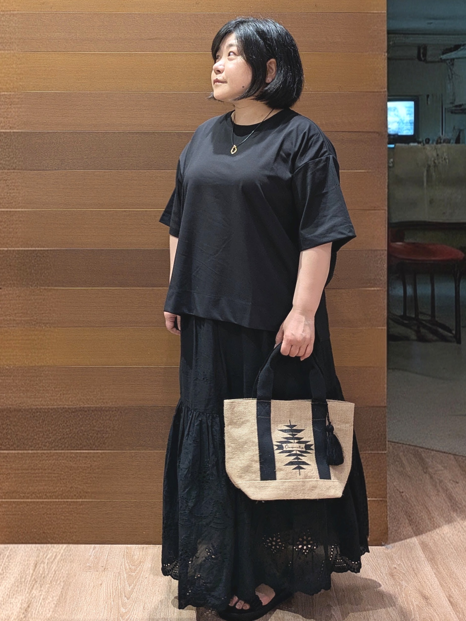 ぽんさんの「OPAQUE.CLIP｜【接触冷感】リラクシーカットソー《洗濯機OK》」を使ったコーディネート
