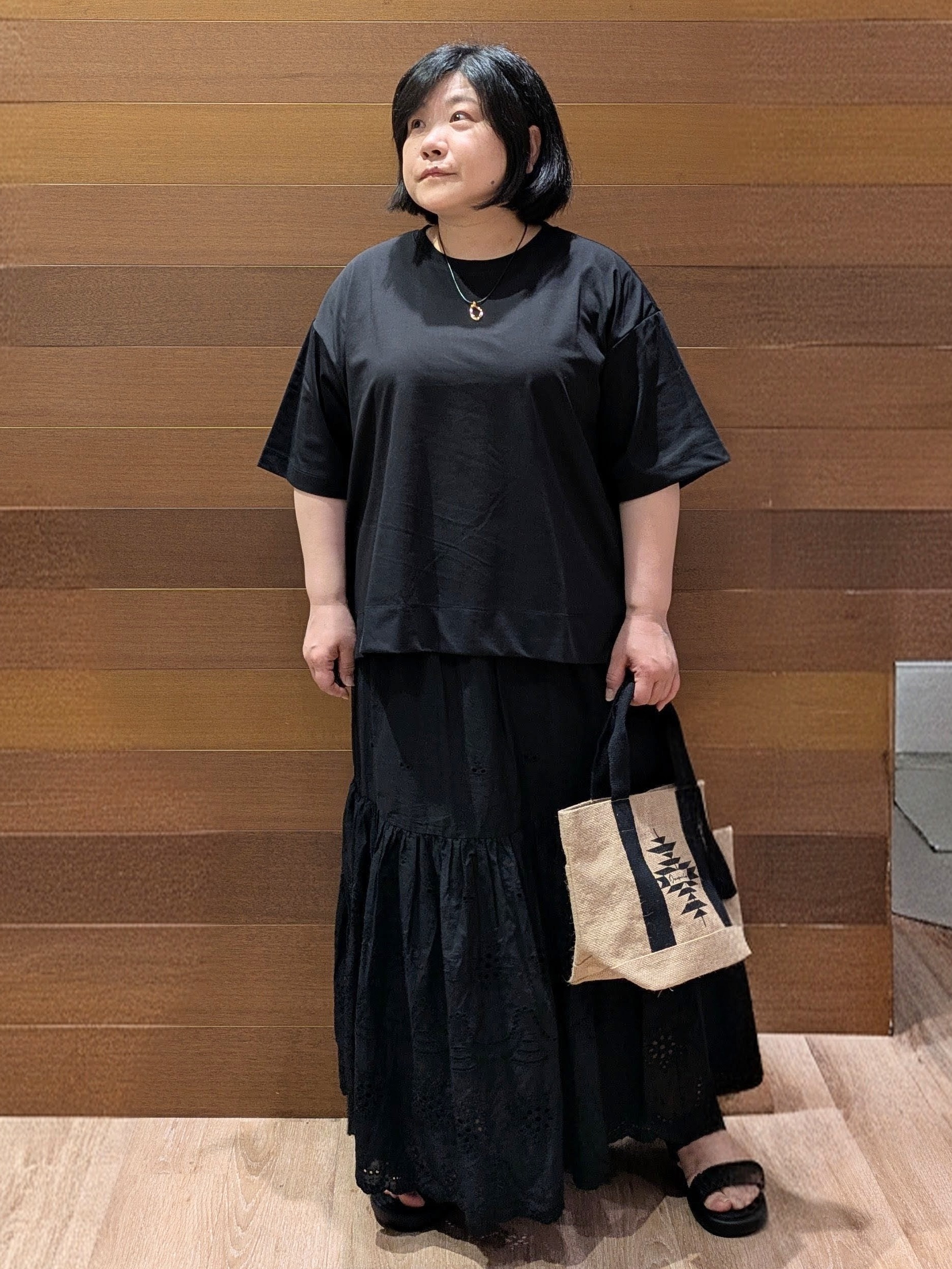ぽんさんの「OPAQUE.CLIP｜【接触冷感】リラクシーカットソー《洗濯機OK》」を使ったコーディネート