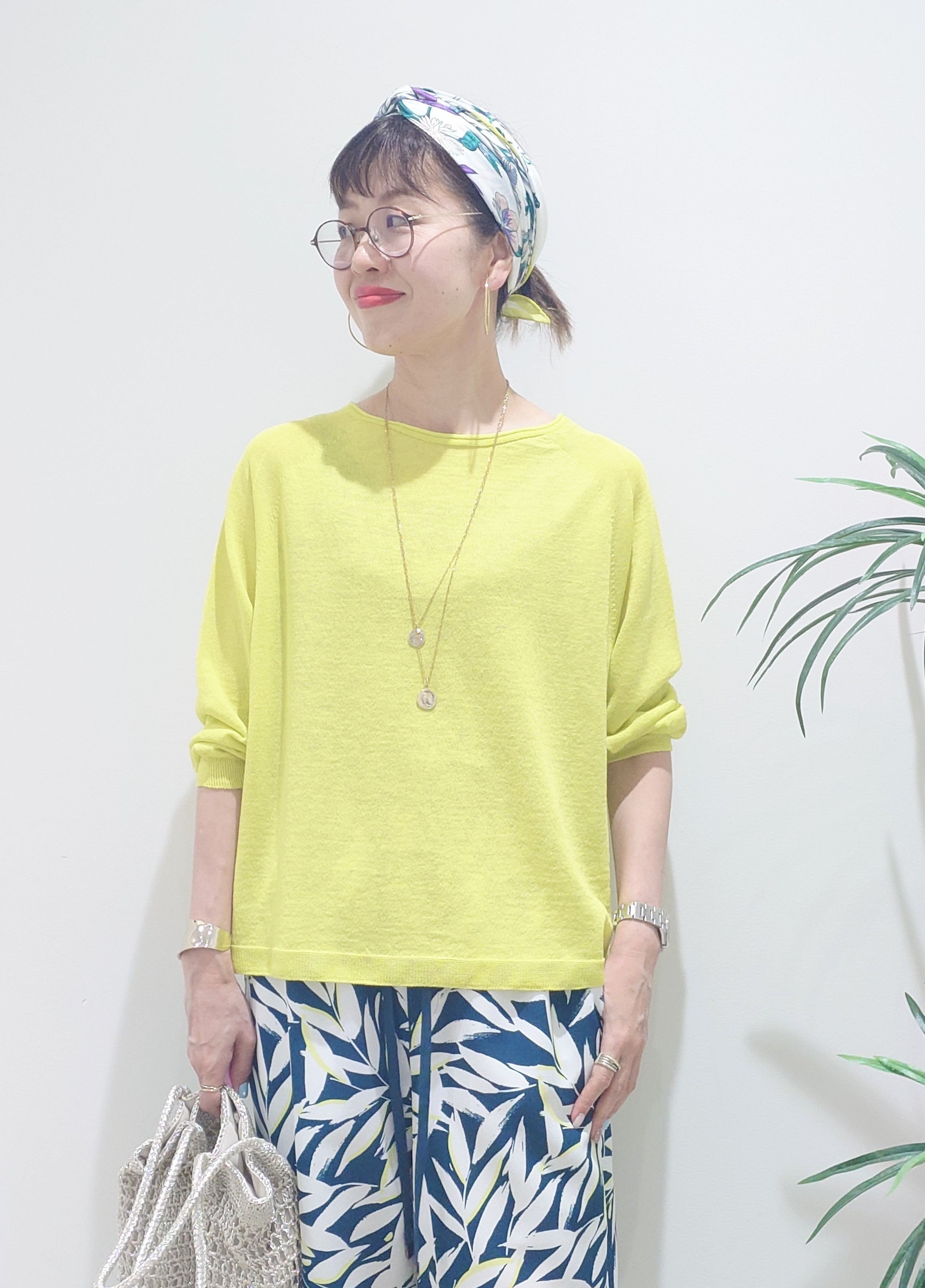 MUTSUKOさんの「UNTITLED｜【ゆったり/リラクシー】リネンボートネックプルオーバー」を使ったコーディネート