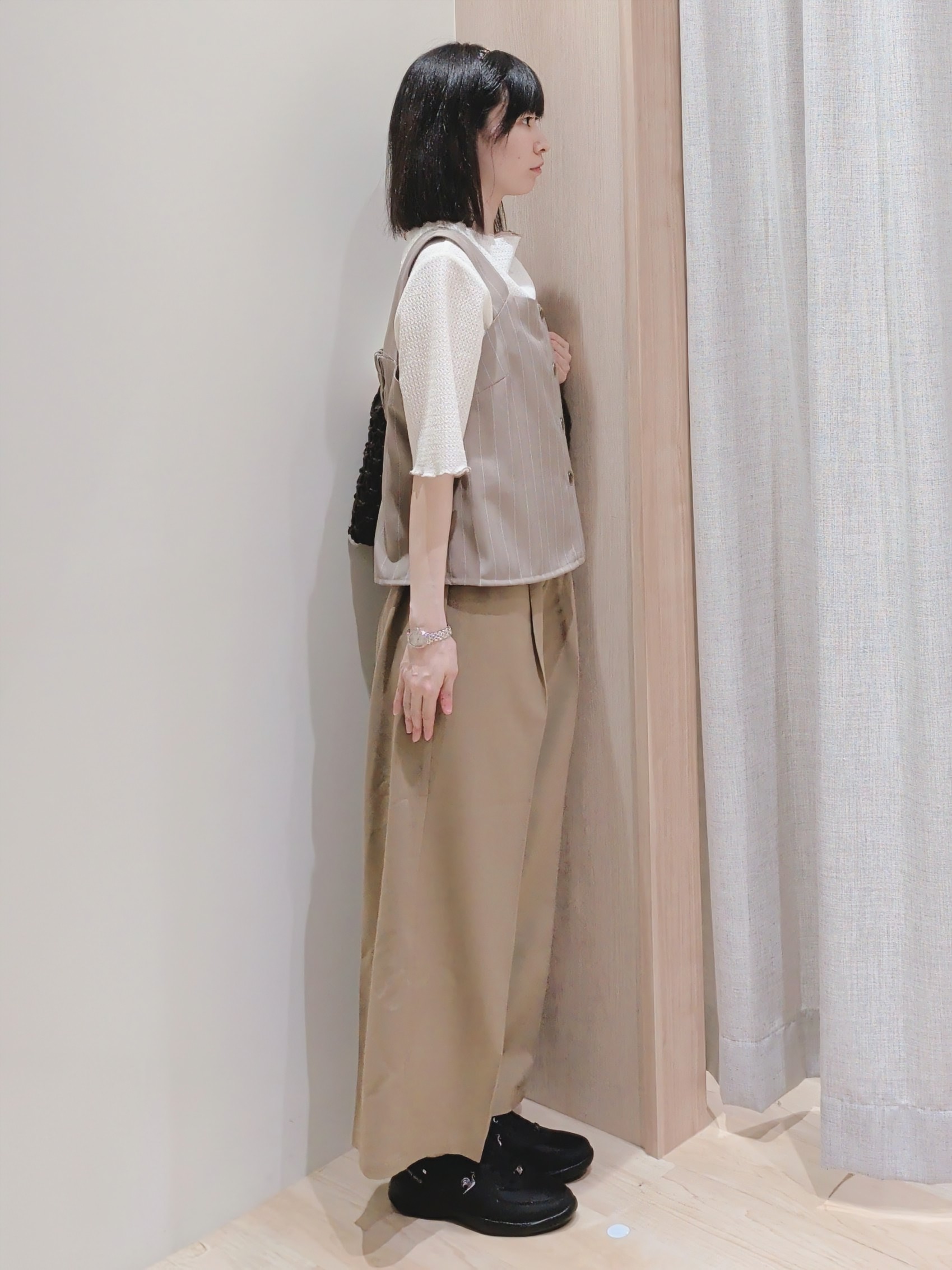 Yuiさんの「grove｜ストライプ ビスチェ＆インナーセット」を使ったコーディネート