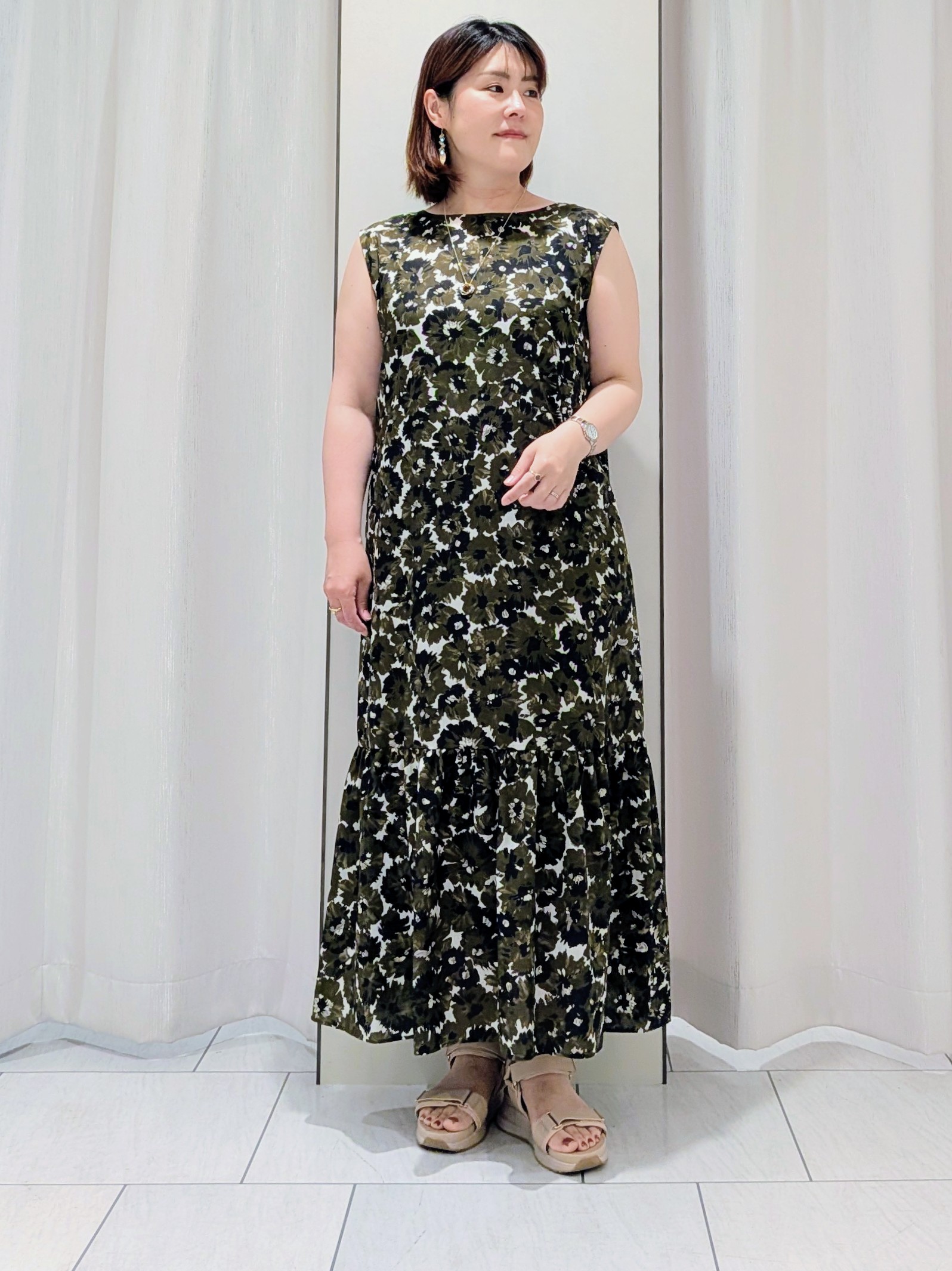 Onumaさんの「UNTITLED｜【7色展開/ゆったり/ショート丈】シアートリコットカーディガン」を使ったコーディネート