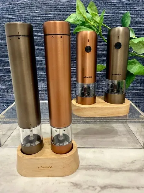 ソルト＆ペッパー電動ミル ＜atomico アトミコ＞（保存容器