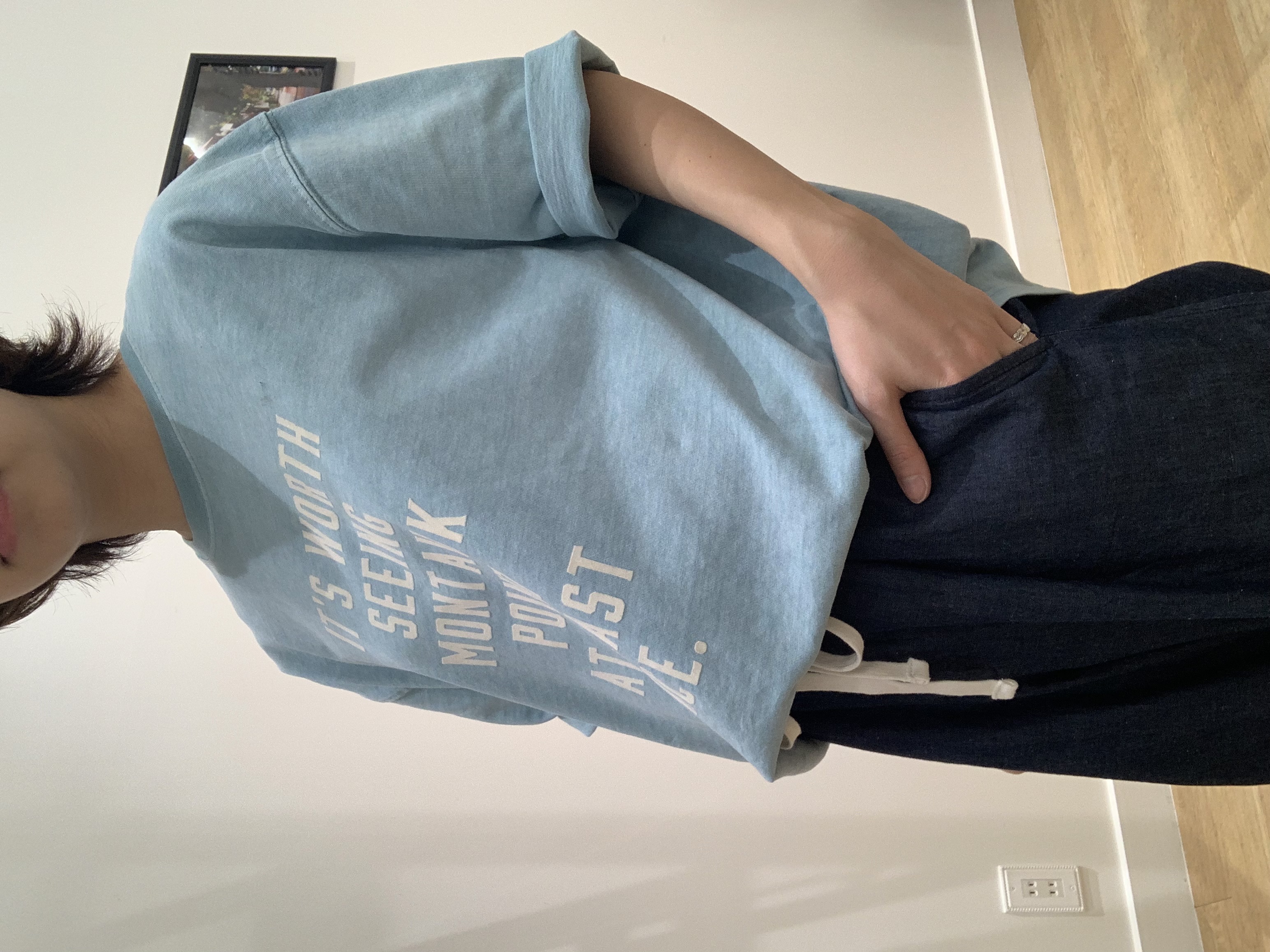 IMARIさんの「Dessin｜【ユニセックス/洗える】ピグメントロゴTシャツ」を使ったコーディネート
