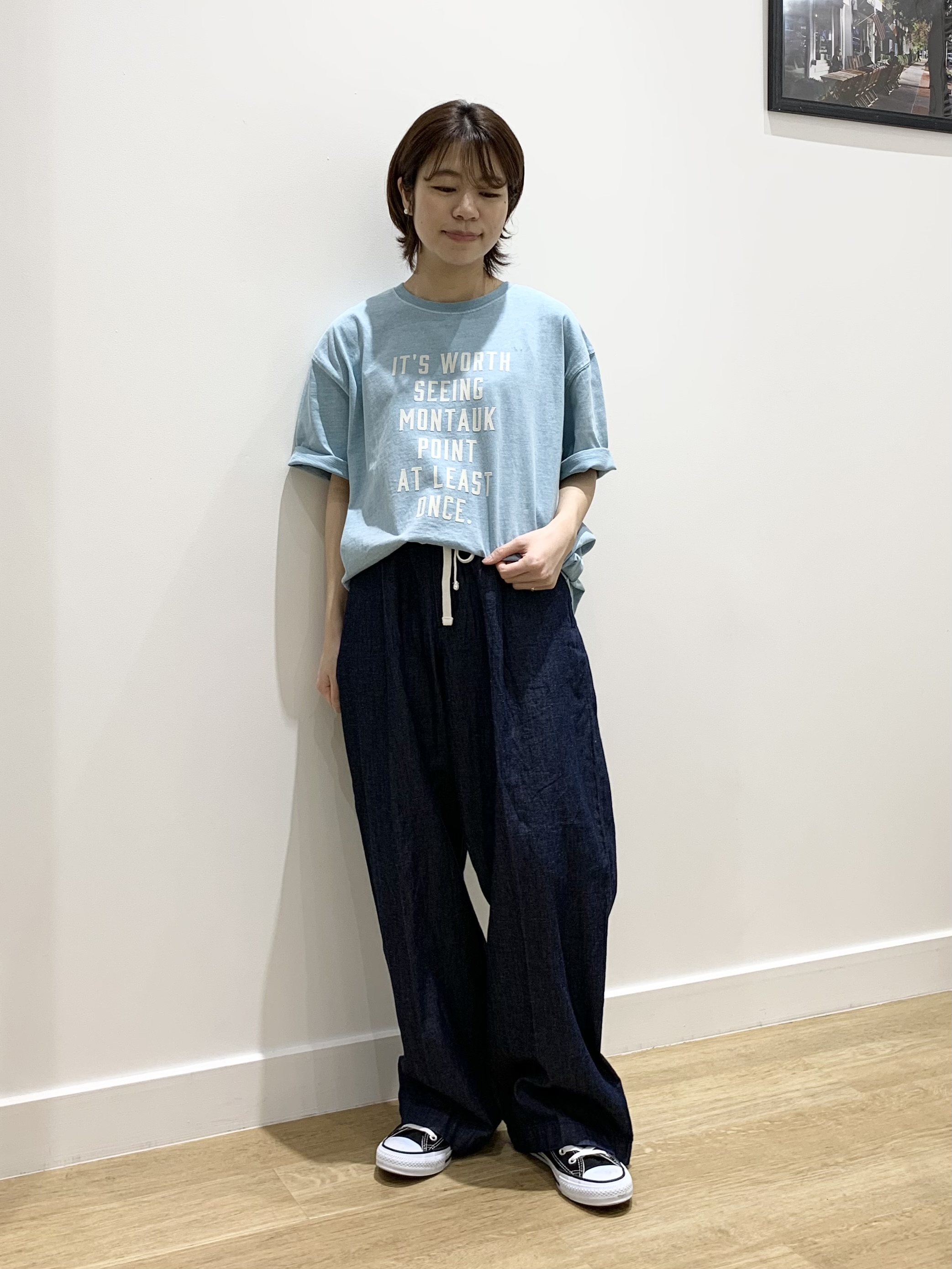 IMARIさんの「Dessin｜【ユニセックス/洗える】ピグメントロゴTシャツ」を使ったコーディネート