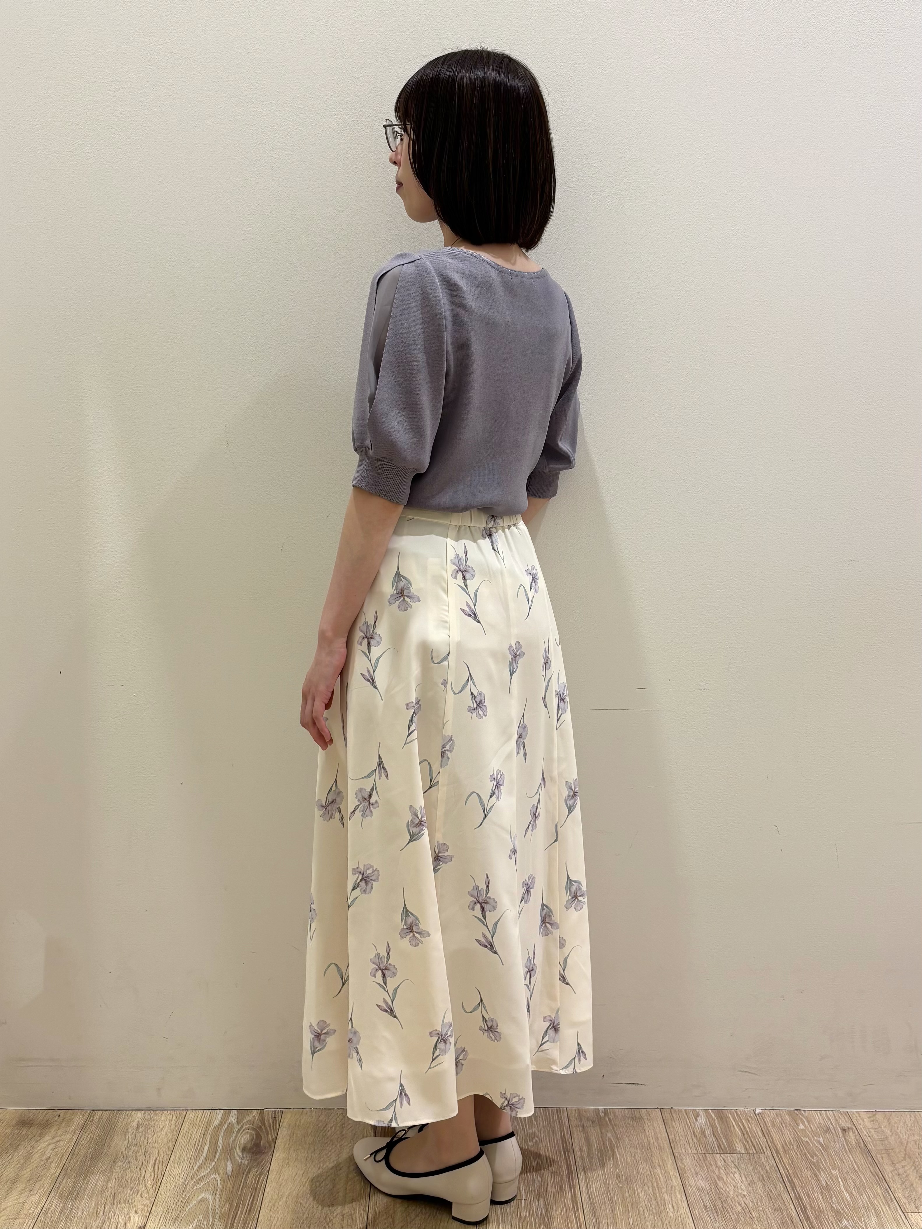 honamiさんの「index｜【接触冷感／UVケア】クールタッチラップスリーブニット《洗濯機OK／XS～3L／9col》」を使ったコーディネート