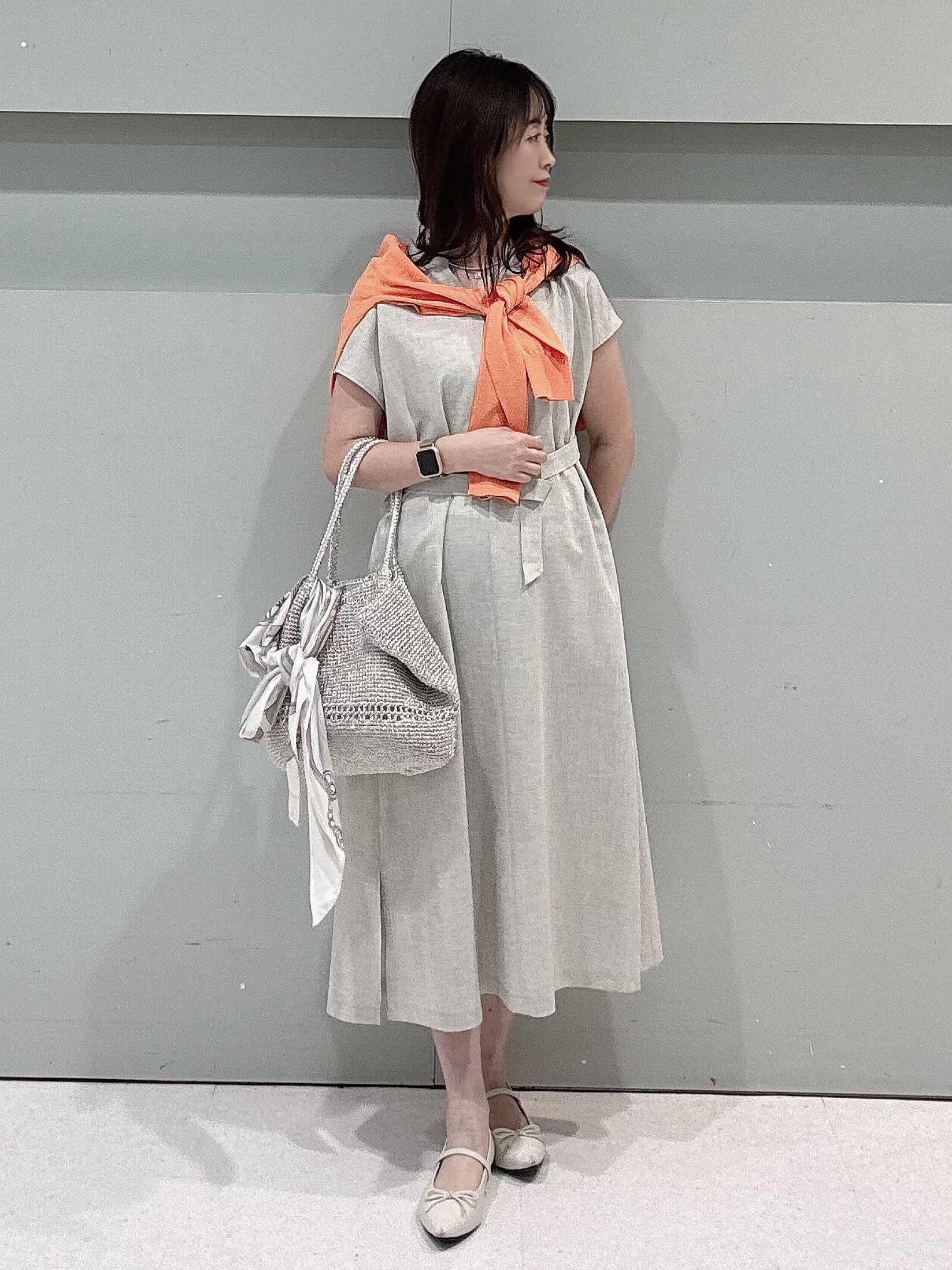 makiさんの「UNTITLED｜◆【9色展開/アンサンブル可】コットンクルーネックカーディガン」を使ったコーディネート