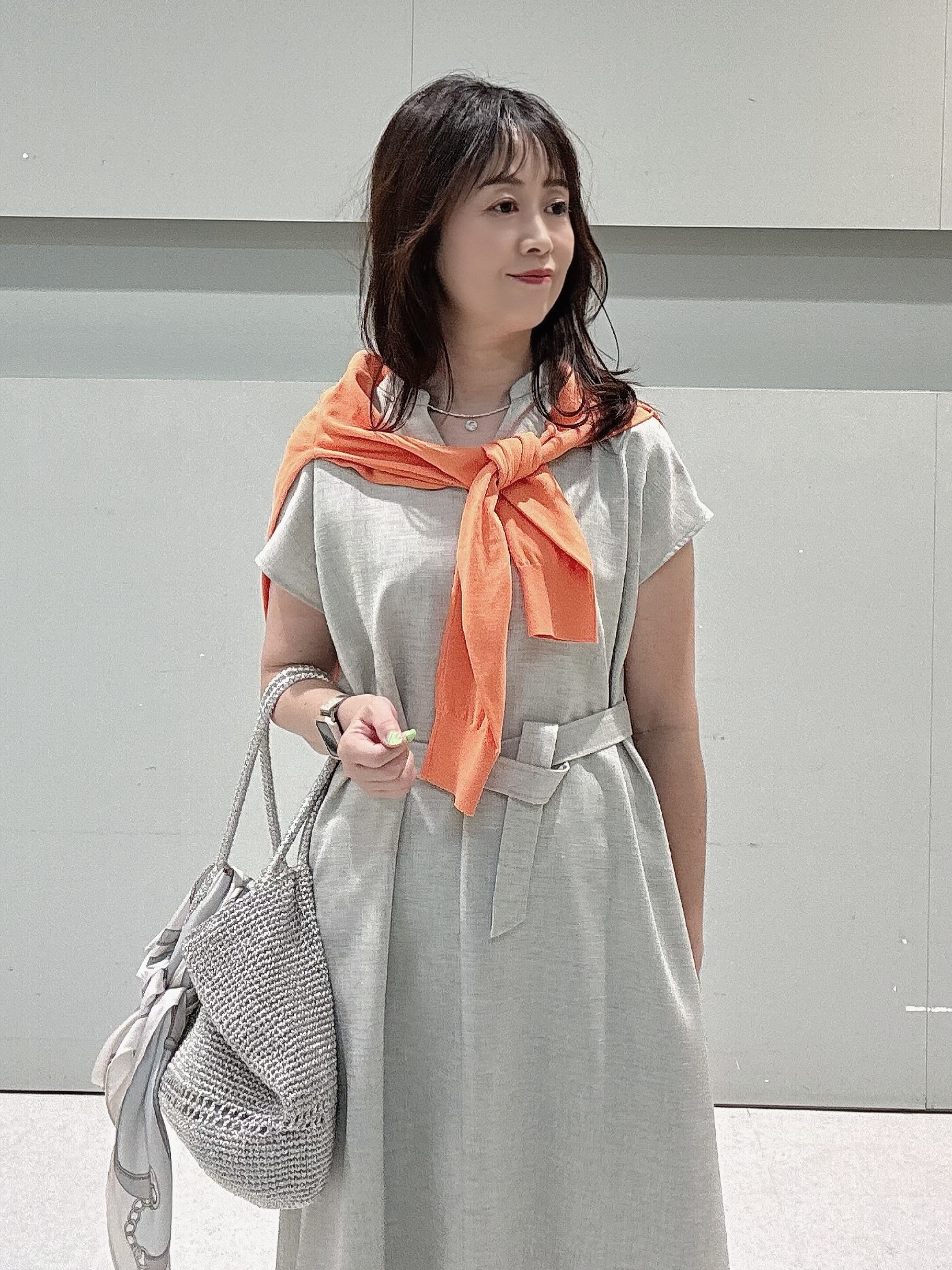 makiさんの「UNTITLED｜◆【9色展開/アンサンブル可】コットンクルーネックカーディガン」を使ったコーディネート