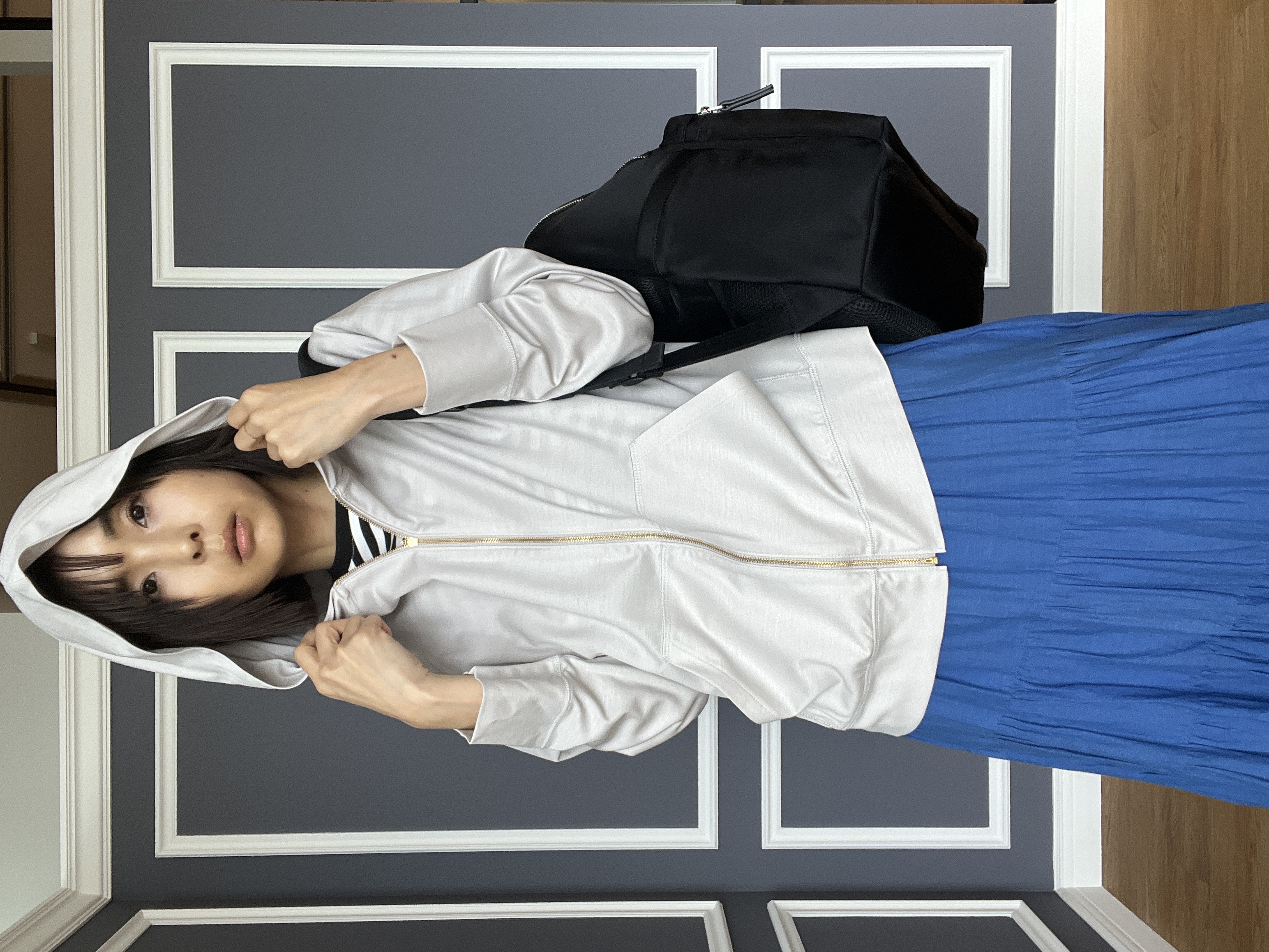 misaさんの「DRESSTERIOR｜【再入荷/荷重軽減】サスペンションマルチポケットリュック」を使ったコーディネート