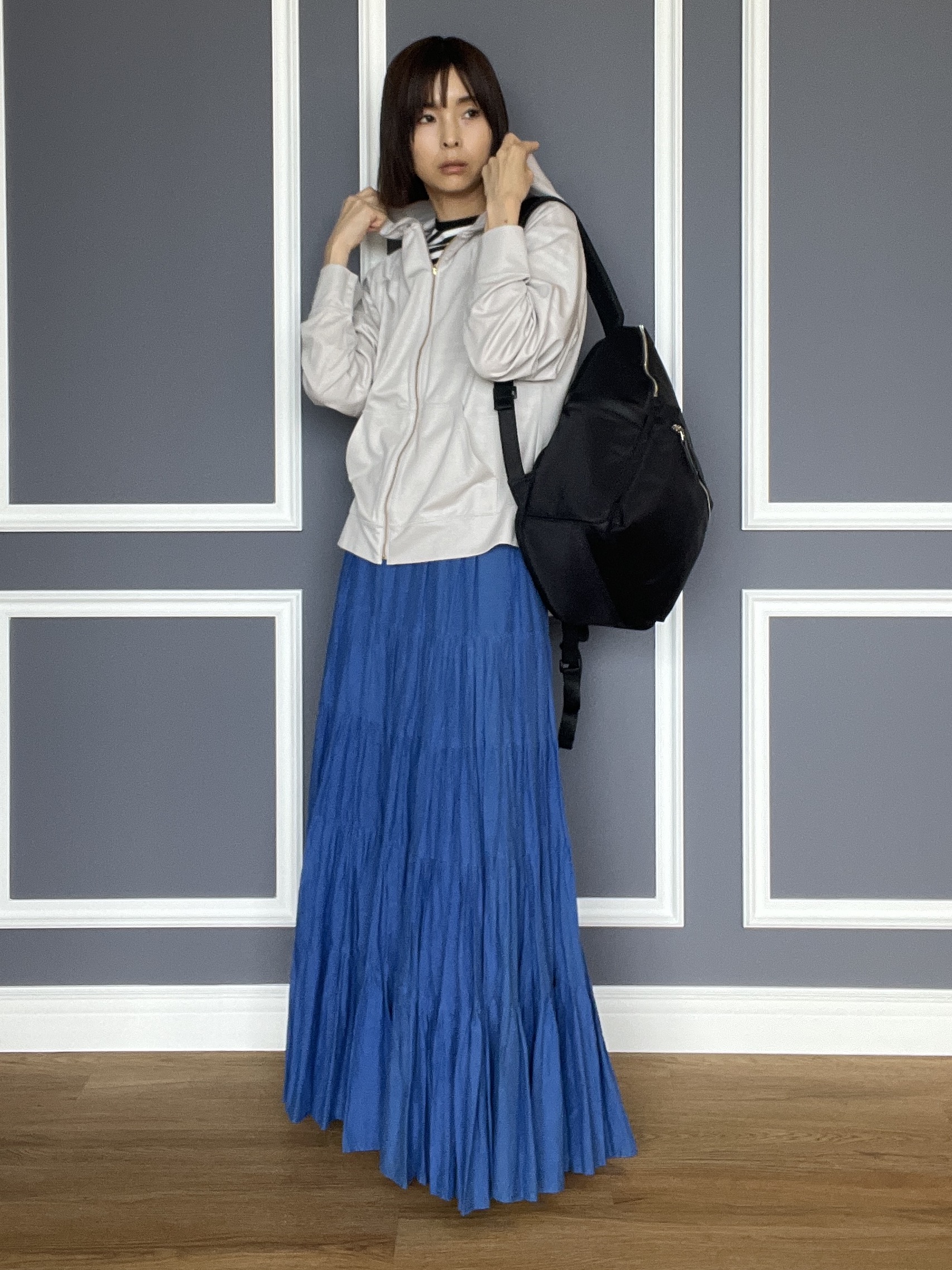 misaさんの「DRESSTERIOR｜【再入荷/荷重軽減】サスペンションマルチポケットリュック」を使ったコーディネート