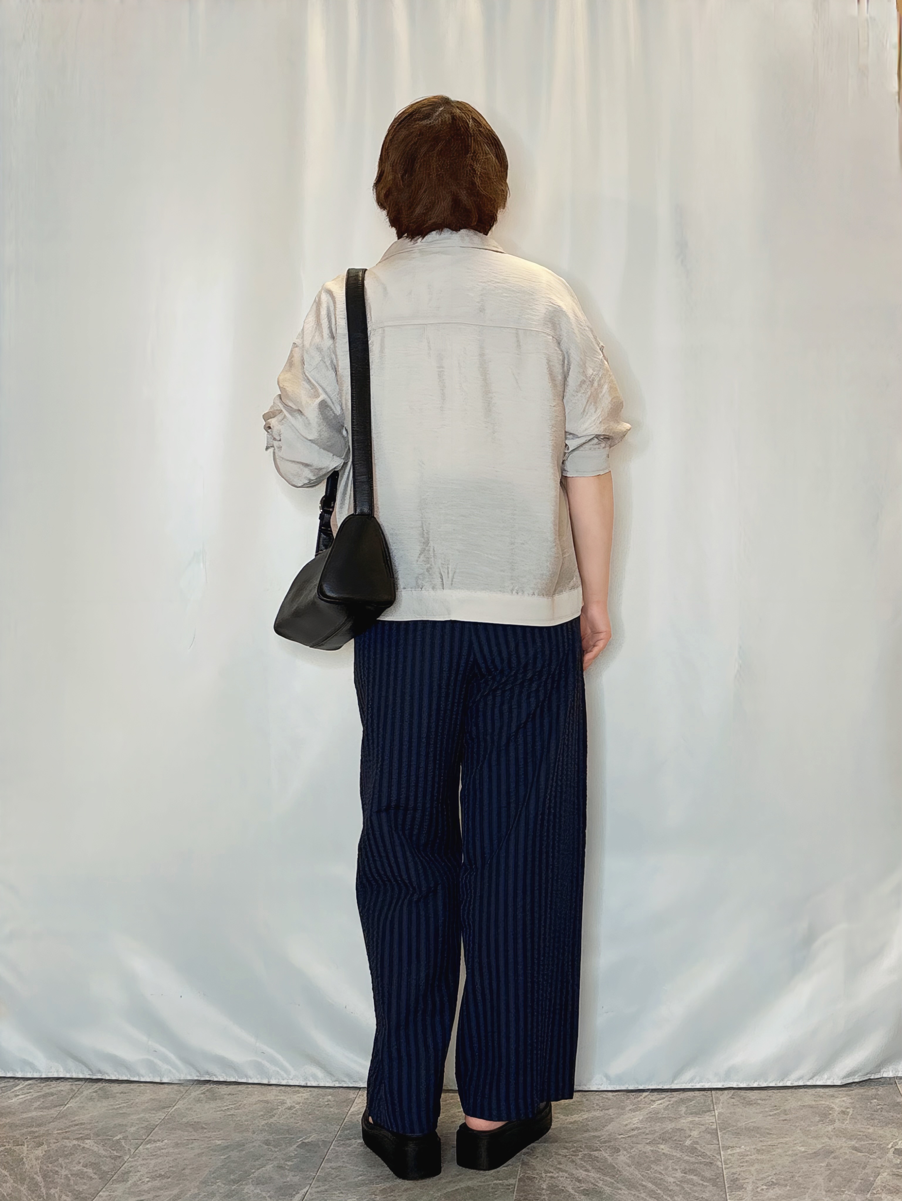 たみさんの「SHOO･LA･RUE｜【洗濯機可/S-LL】Gジャン風シアーシャツジャケット」を使ったコーディネート
