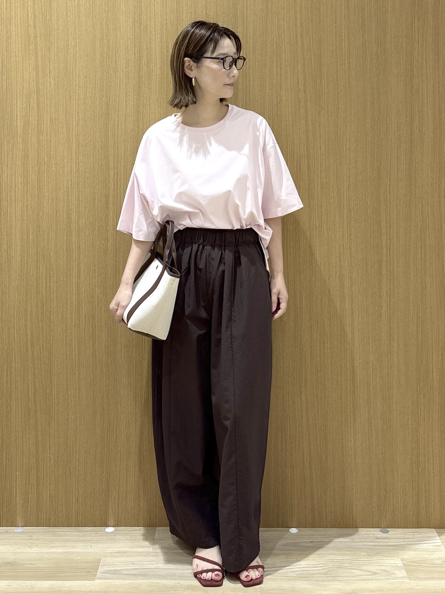 たけねぇさんの「OPAQUE.CLIP｜【接触冷感】リラクシーカットソー《洗濯機OK》」を使ったコーディネート
