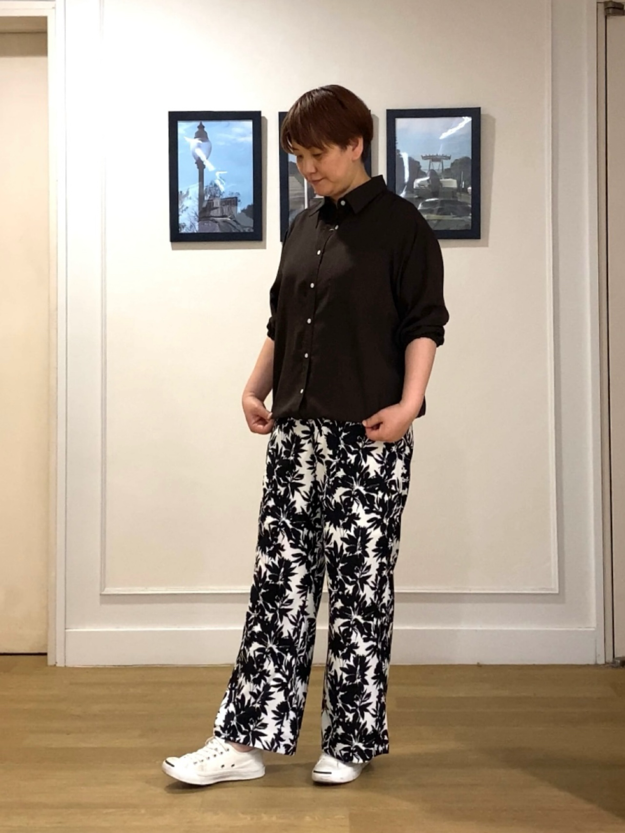Hiroさんの「Dessin｜【UVカット/接触冷感】ドロストシャツブラウス」を使ったコーディネート