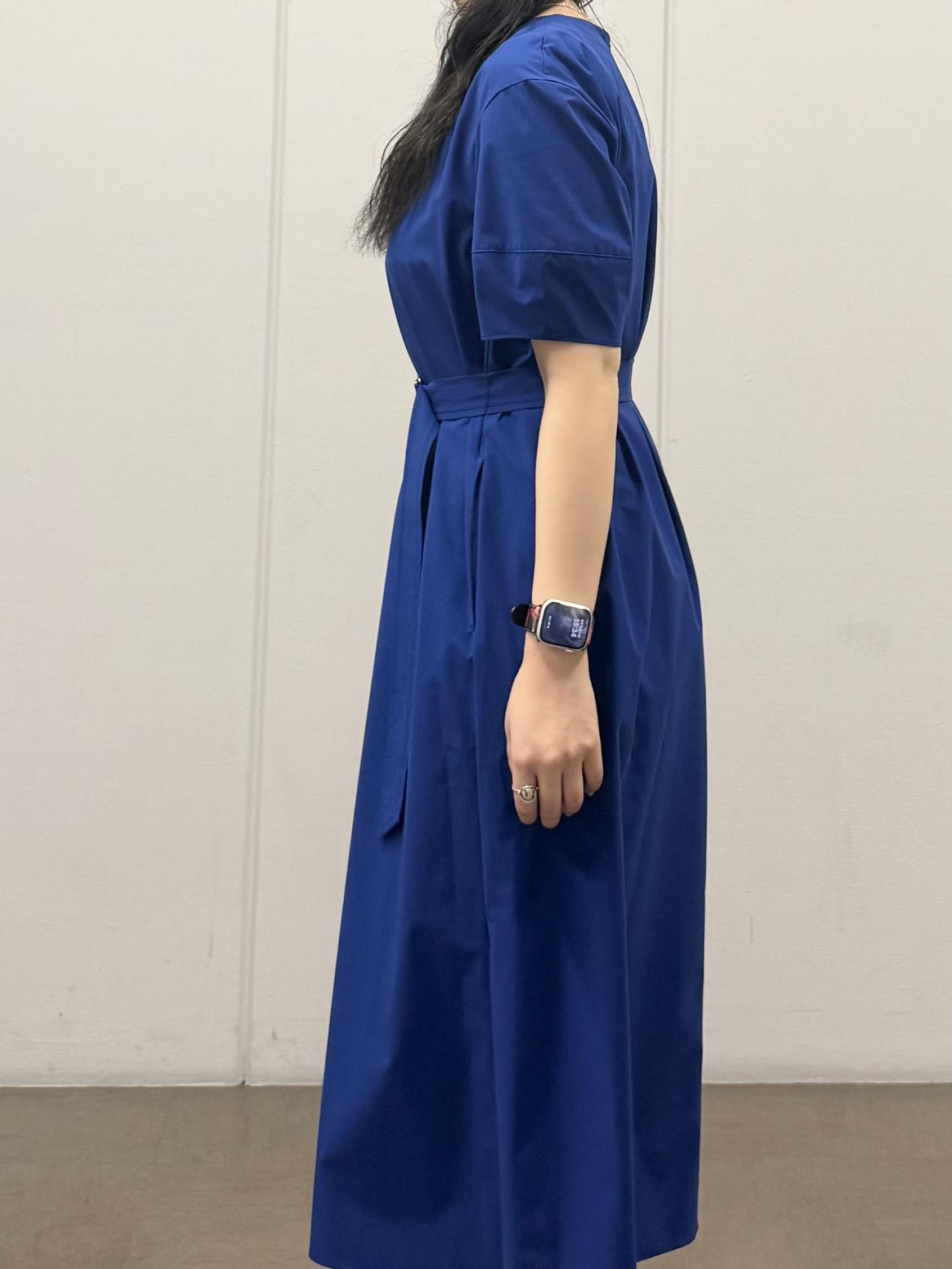 mizukiさんの「INDIVI｜【洗える／軽やか】無地＆ストライプ柄 切替タックブラウス」を使ったコーディネート